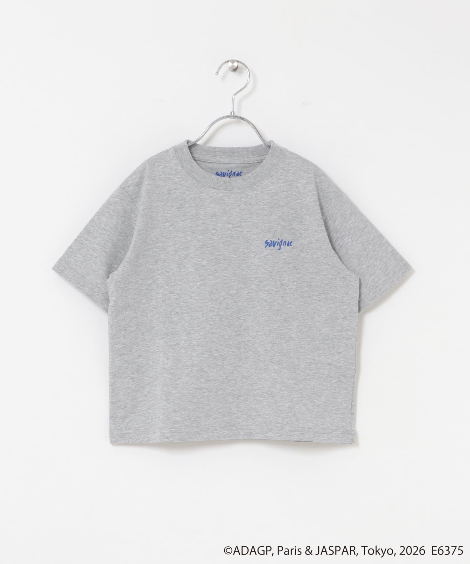 『別注』Savignac×DOORS　プリントTシャツ(KIDS) TOP GRAY2 105(100-110)