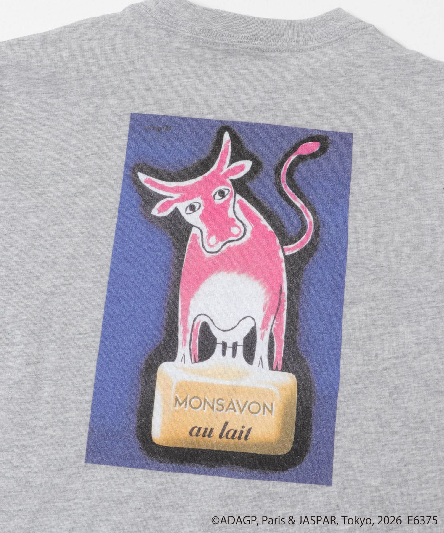『別注』Savignac×DOORS　プリントTシャツ(KIDS) TOP GRAY2 105(100-110)
