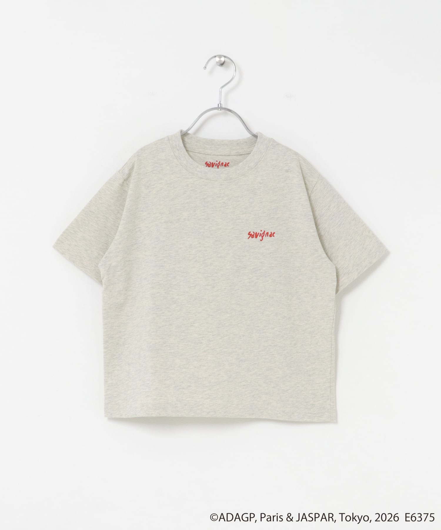 『別注』Savignac×DOORS　プリントTシャツ(KIDS) OATMEAL 105(100-110)