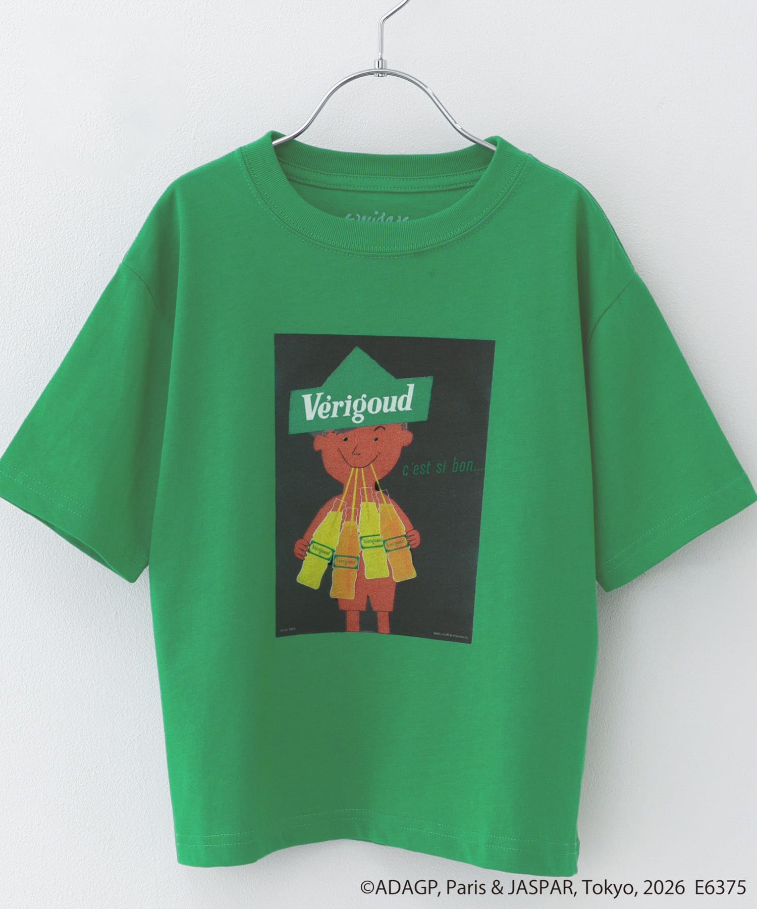 『別注』Savignac×DOORS　プリントTシャツ(KIDS) GREEN 105(100-110)