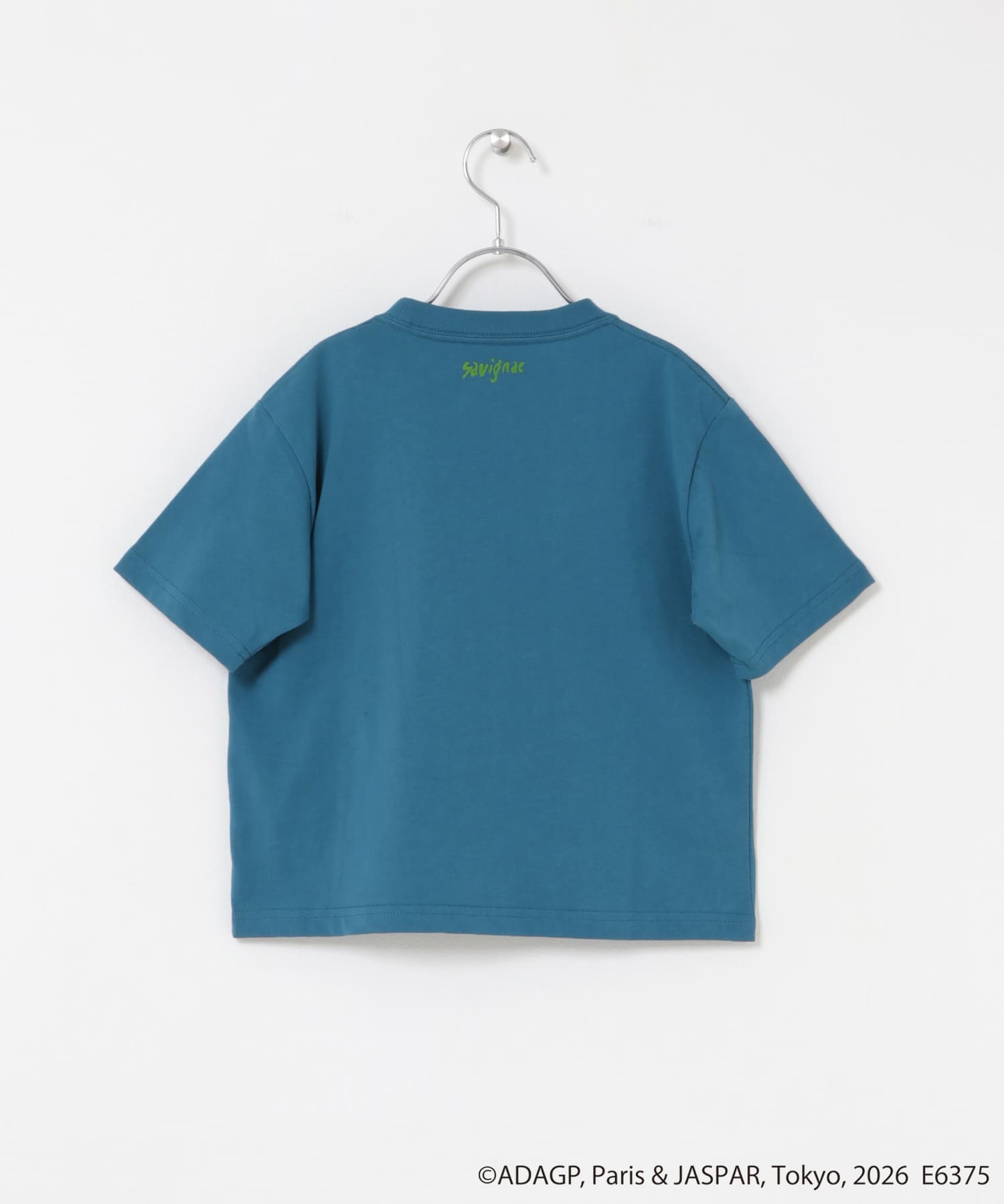 『別注』Savignac×DOORS　プリントTシャツ(KIDS) BLUE 105(100-110)