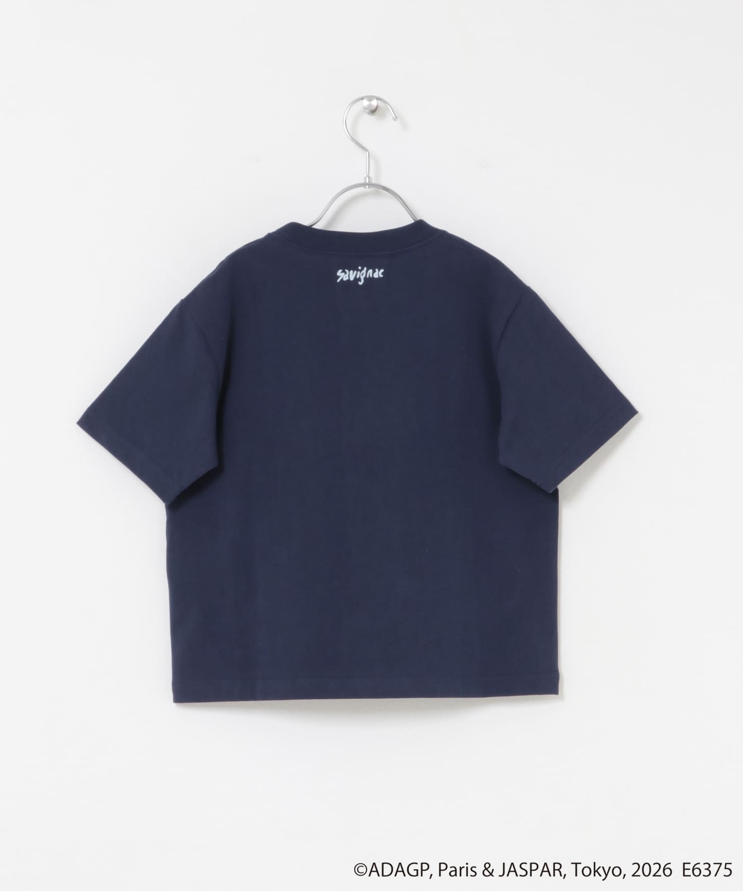 『別注』Savignac×DOORS　プリントTシャツ(KIDS) NAVY 105(100-110)