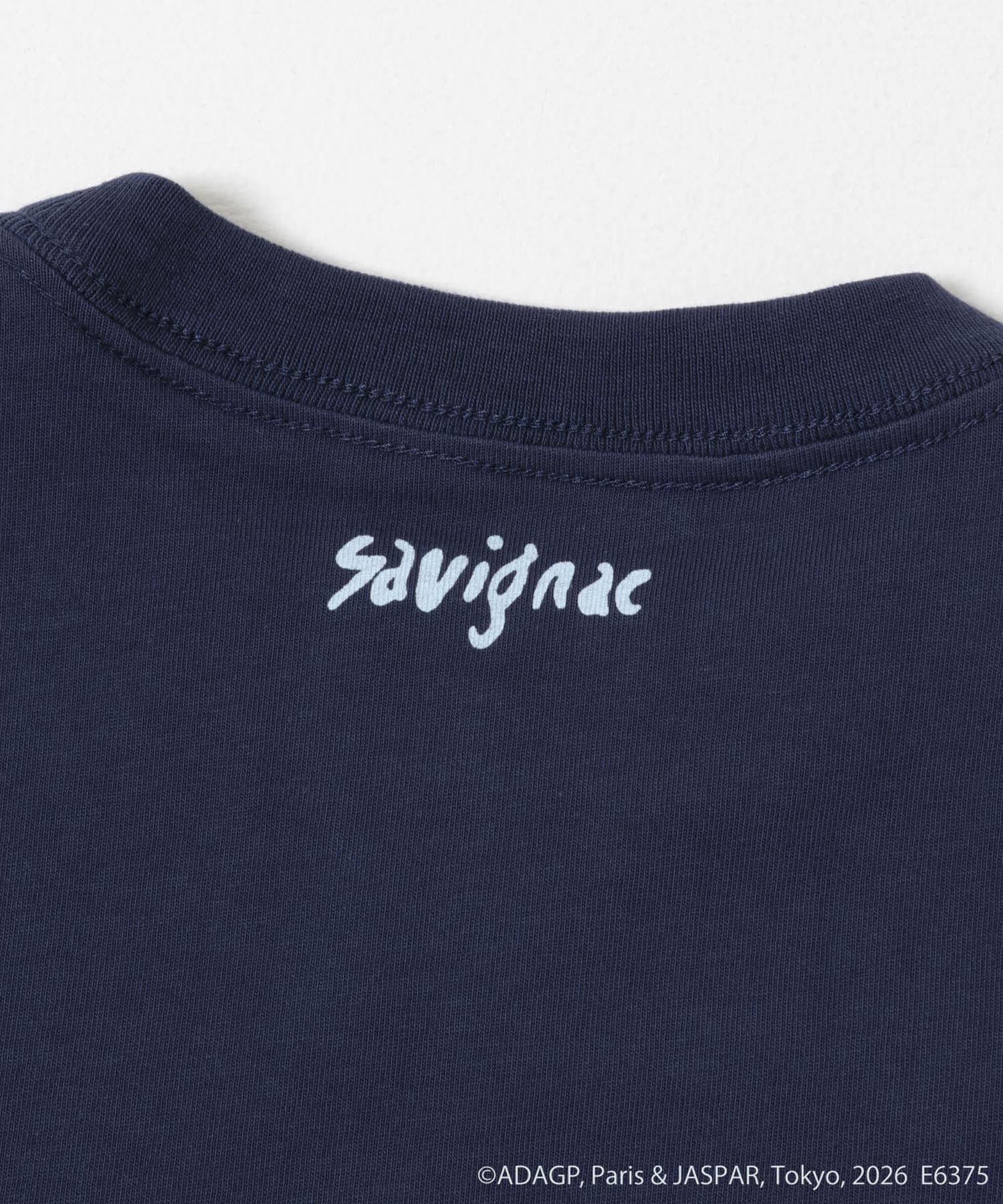 『別注』Savignac×DOORS　プリントTシャツ(KIDS) NAVY 105(100-110)