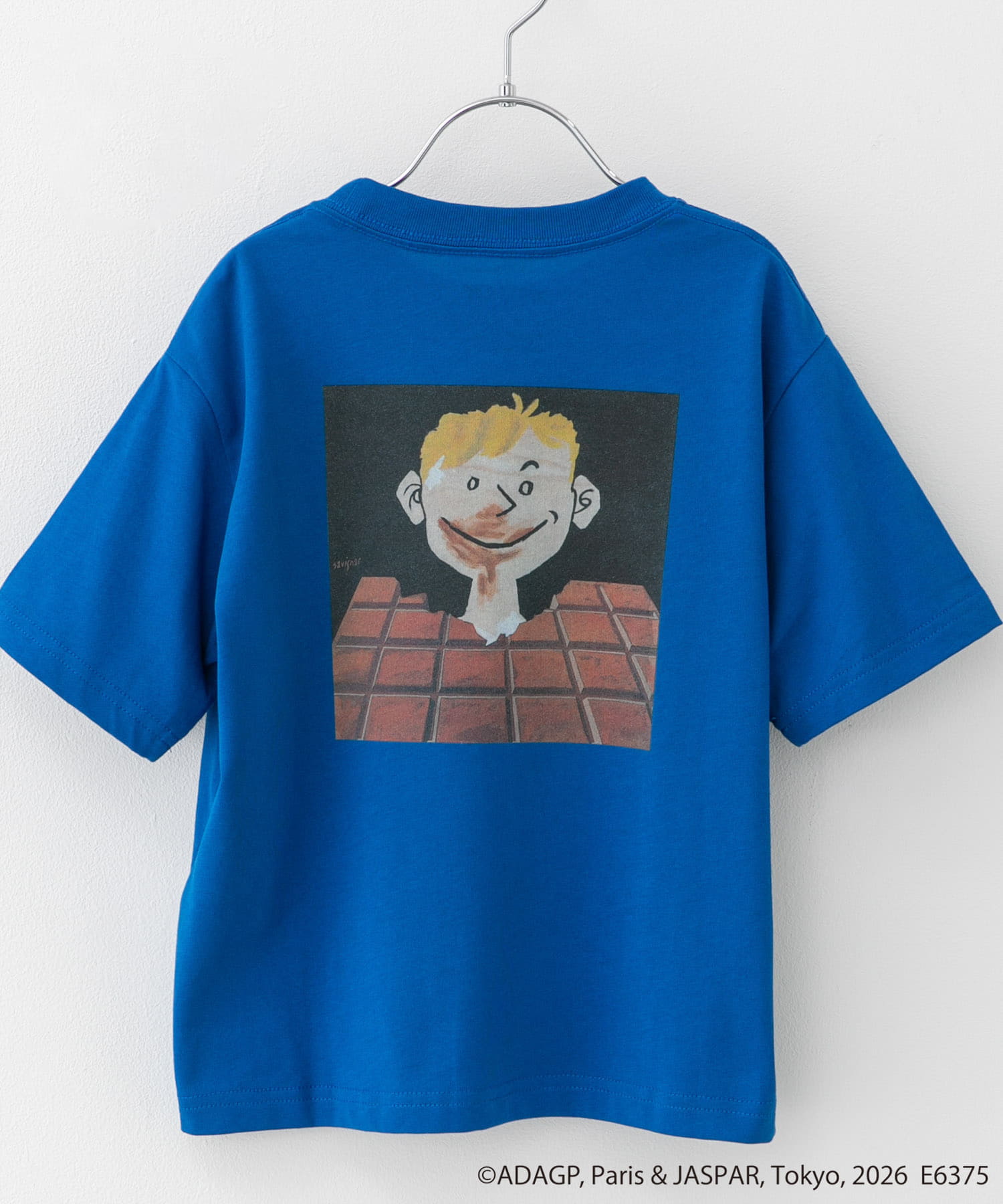 『別注』Savignac×DOORS　プリントTシャツ(KIDS) D.BLUE 120(115-125)