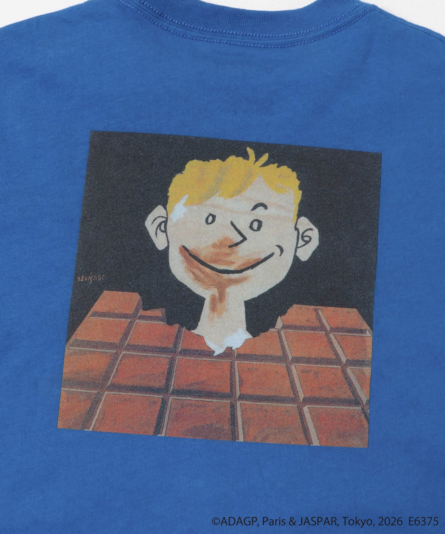 『別注』Savignac×DOORS　プリントTシャツ(KIDS) D.BLUE 105(100-110)
