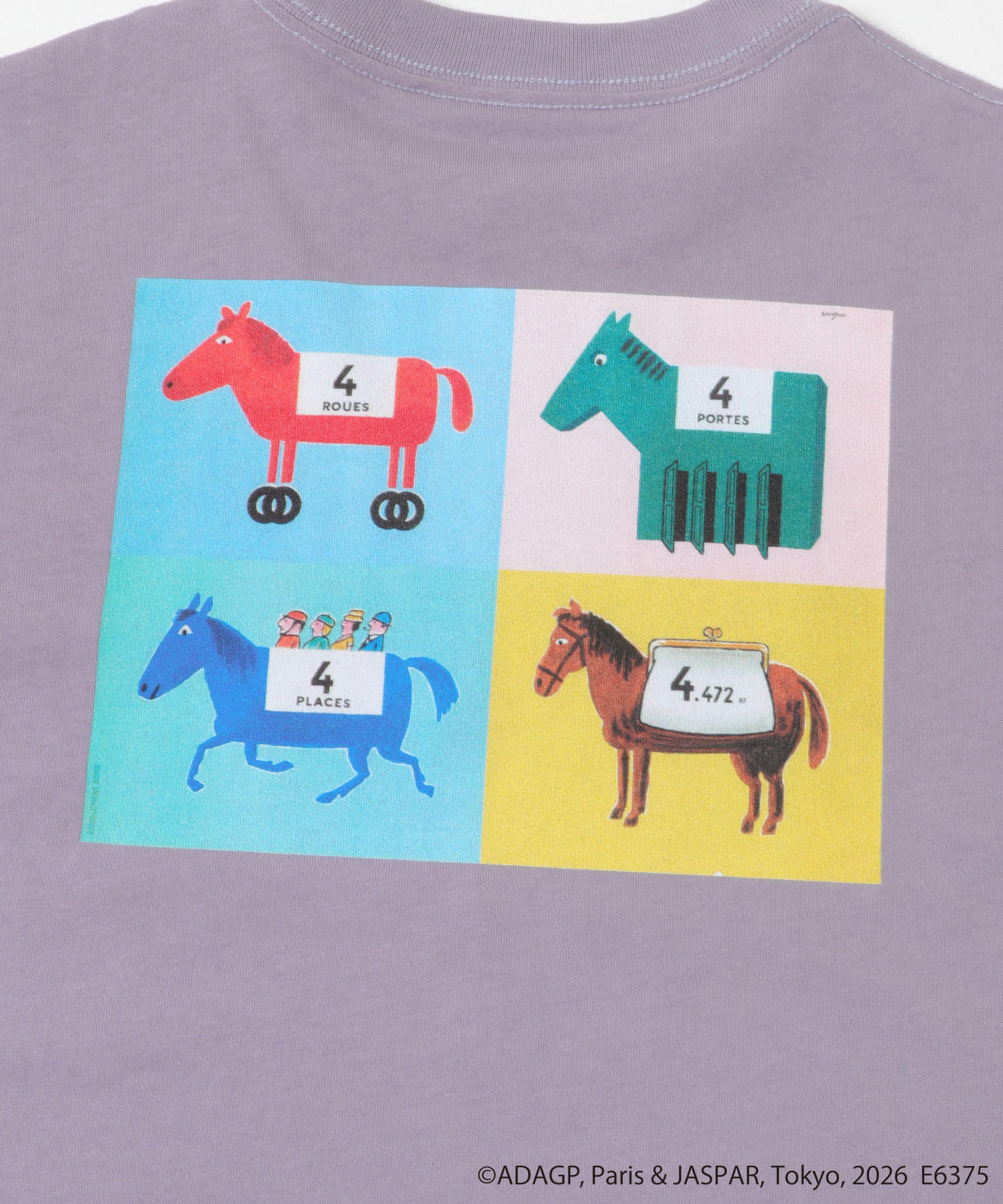 『別注』Savignac×DOORS　プリントTシャツ(KIDS) LAVENDER 105(100-110)