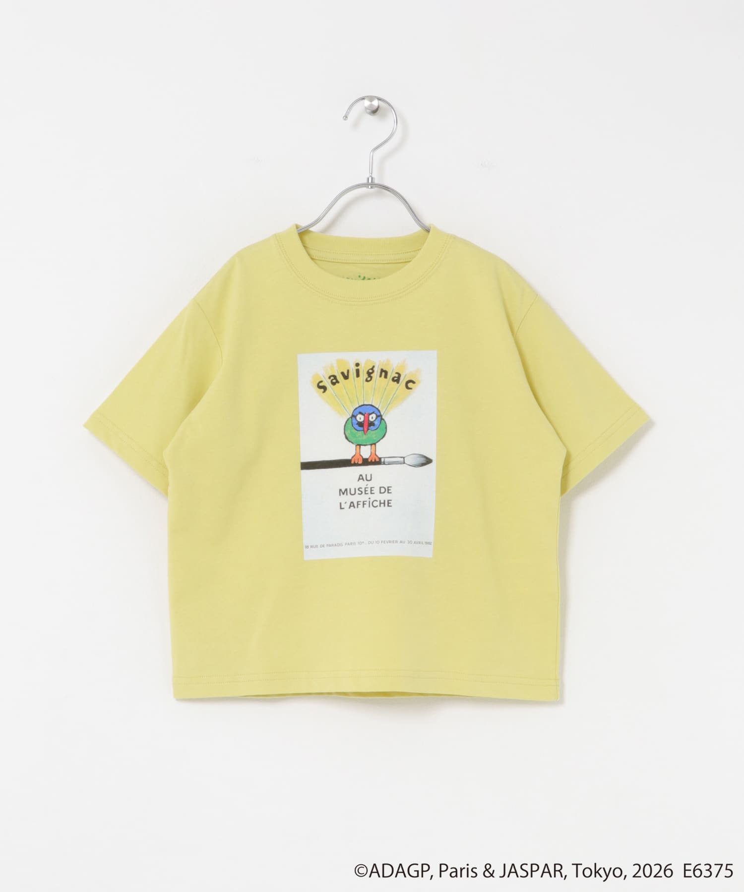 『別注』Savignac×DOORS　プリントTシャツ(KIDS) L.YELLOW 105(100-110)