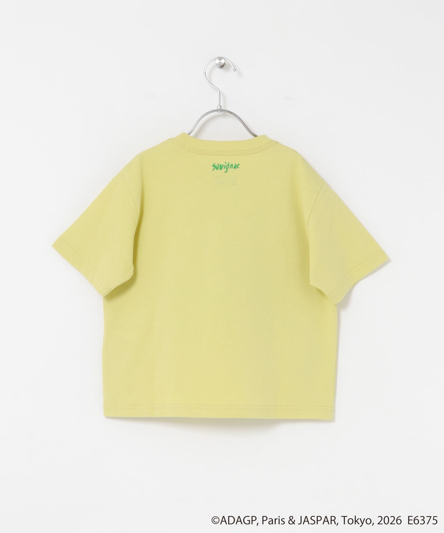 『別注』Savignac×DOORS　プリントTシャツ(KIDS) L.YELLOW 105(100-110)
