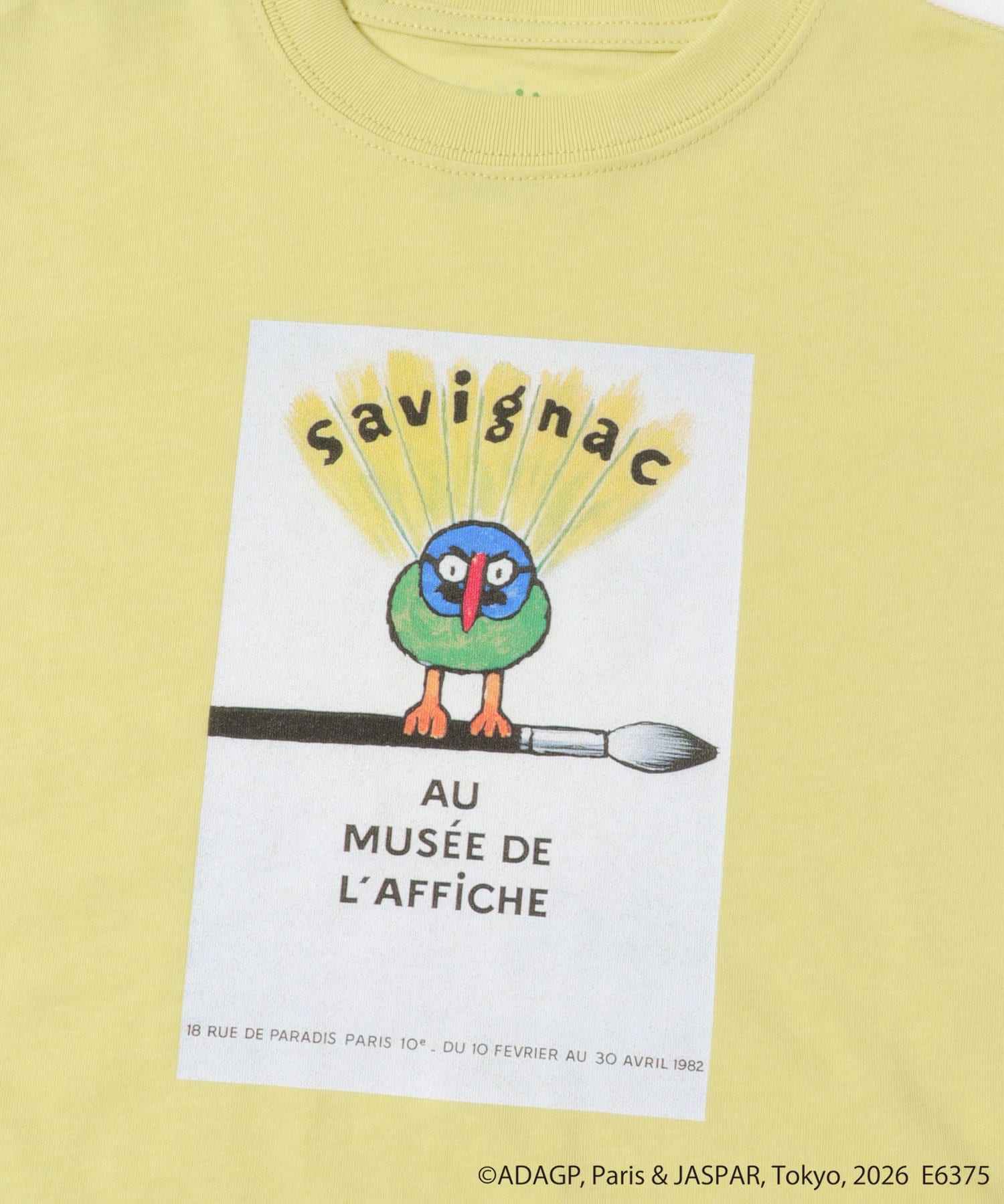 『別注』Savignac×DOORS　プリントTシャツ(KIDS) L.YELLOW 105(100-110)
