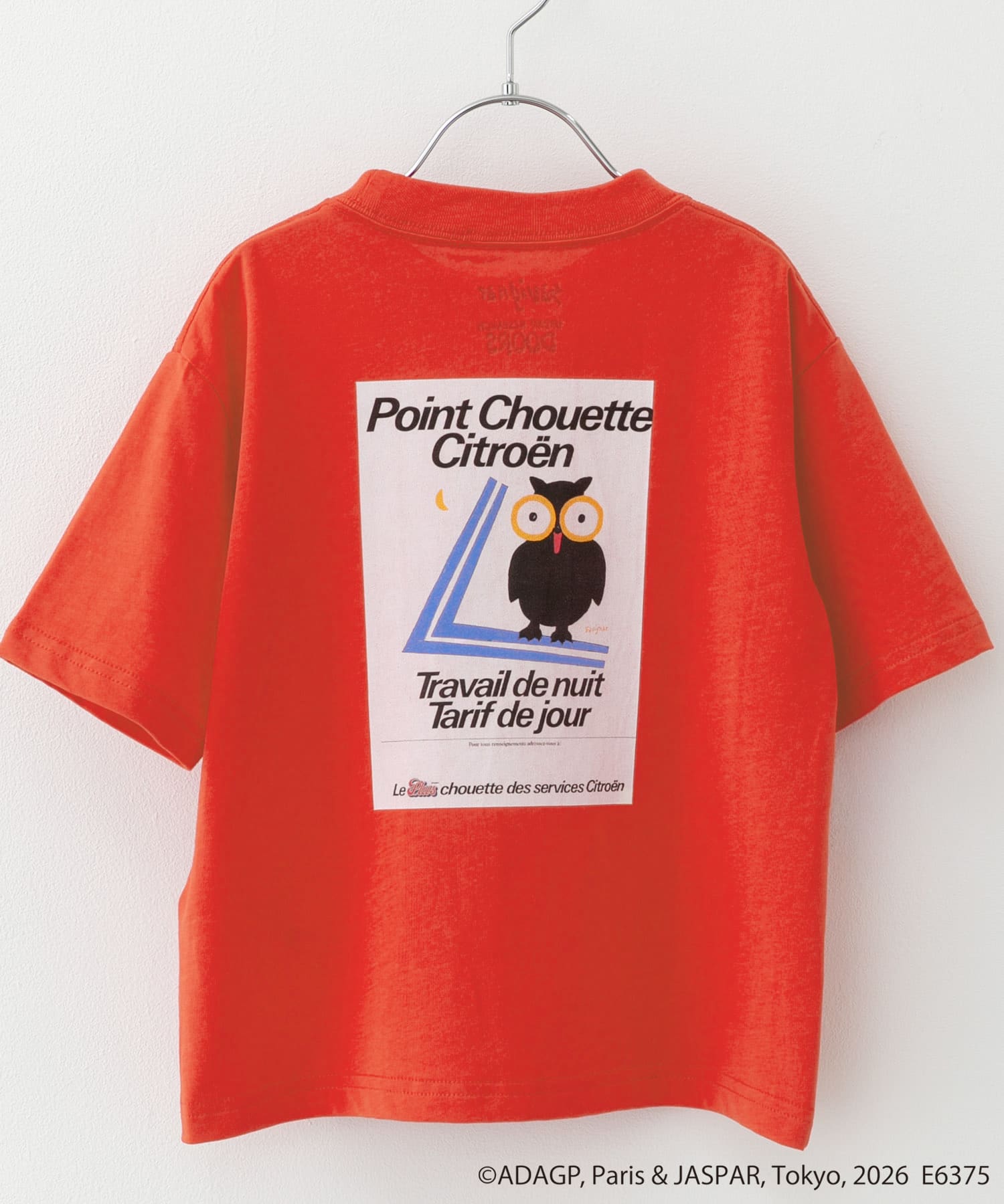『別注』Savignac×DOORS　プリントTシャツ(KIDS) RED 105(100-110)