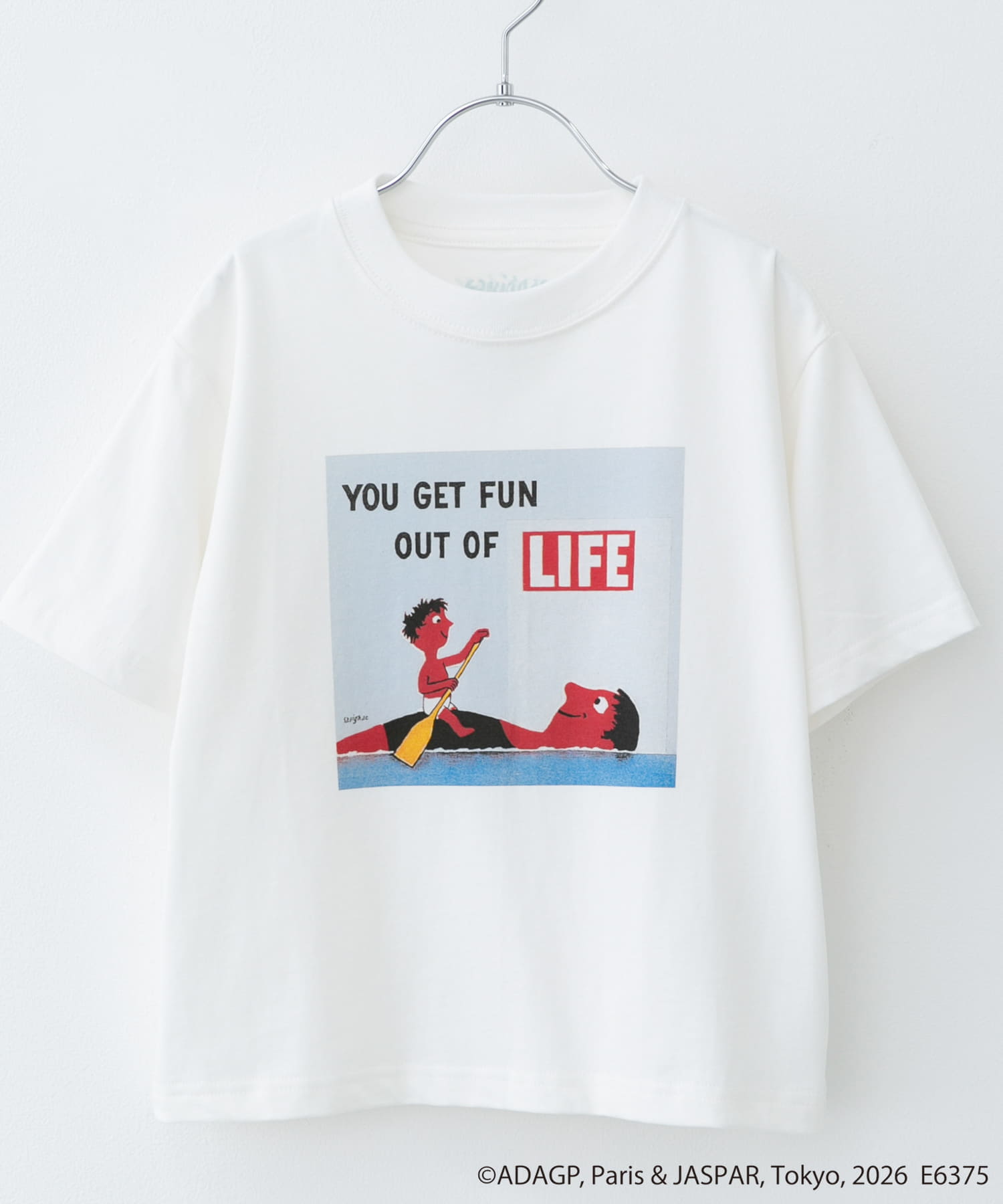 『別注』Savignac×DOORS　プリントTシャツ(KIDS) WHITE4 105(100-110)