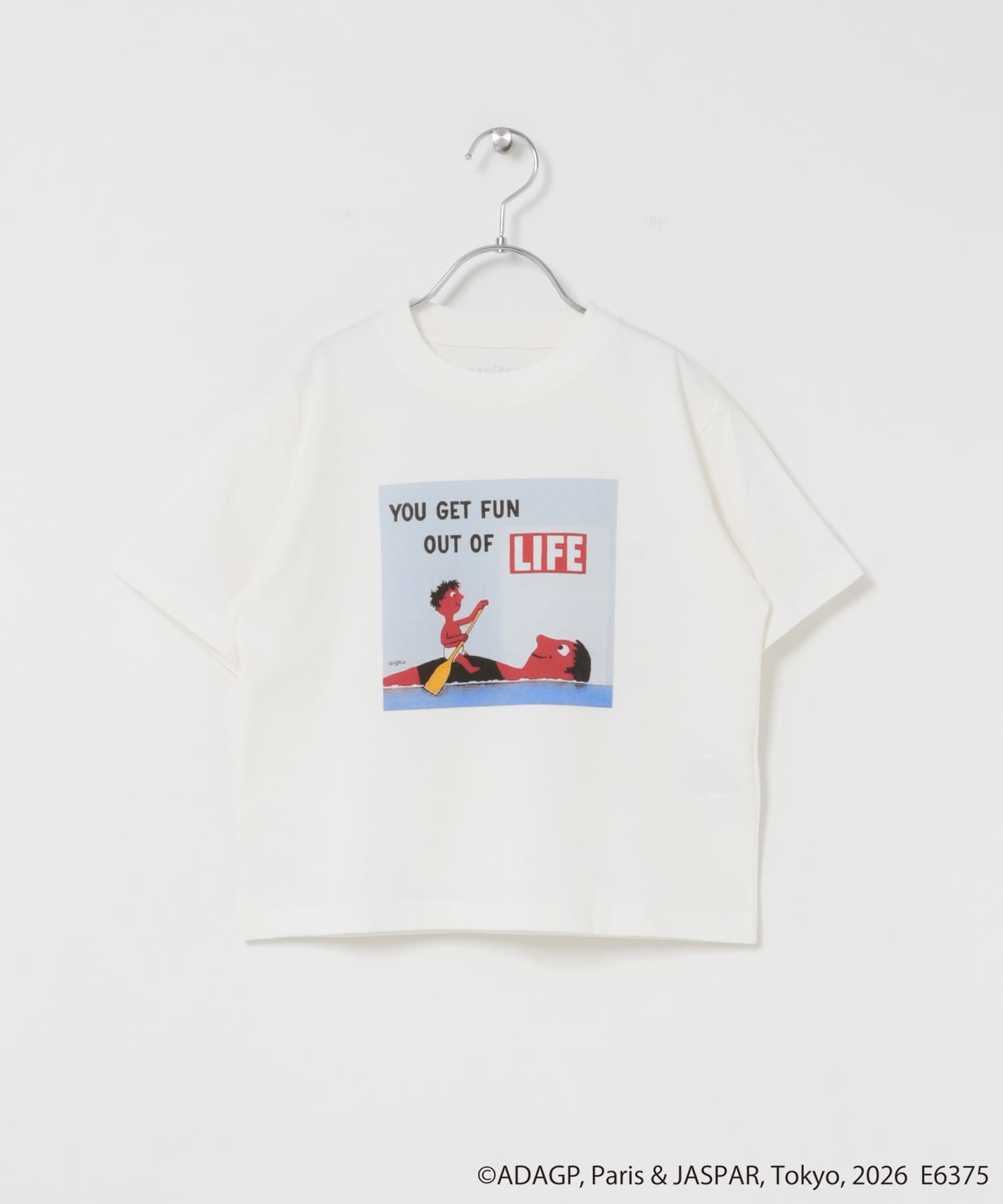 『別注』Savignac×DOORS　プリントTシャツ(KIDS) WHITE4 105(100-110)