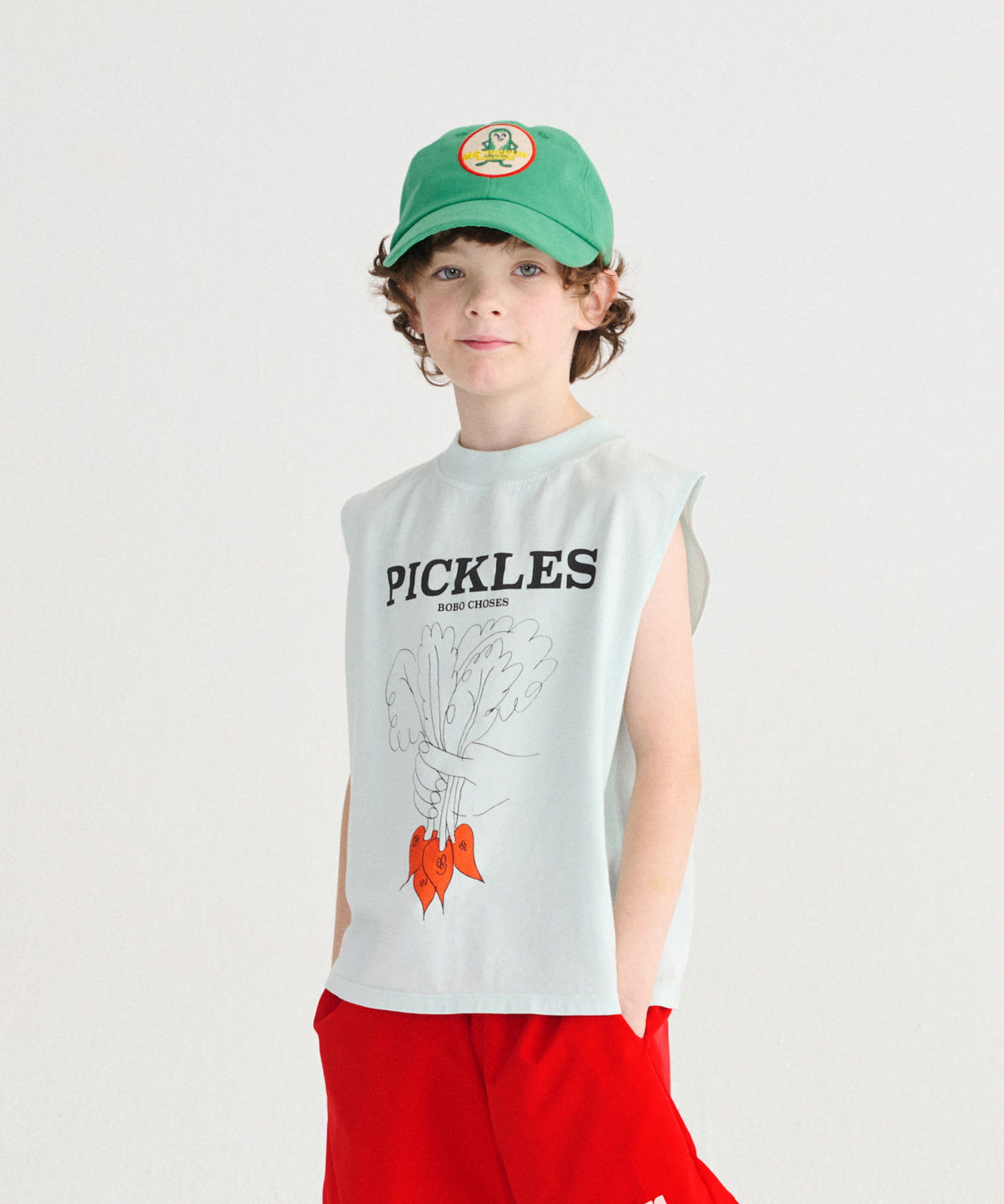 BOBO CHOSES　MR PICKLES PATCH CAP(KIDS) GREEN One