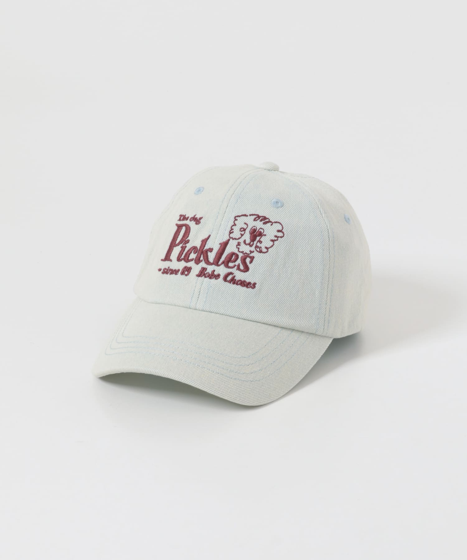 BOBO CHOSES PICKLES THE DOG DENIM CAP (KIDS)(One BLUE): キッズ