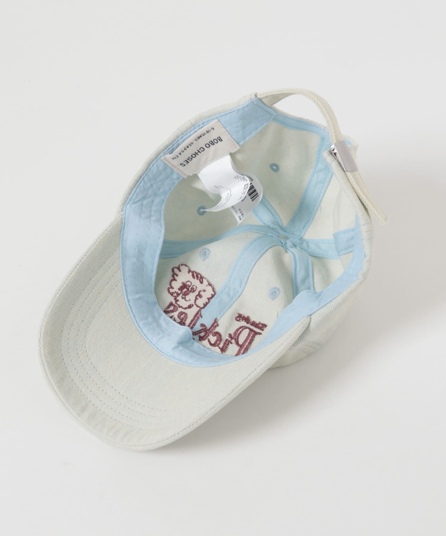 BOBO CHOSES PICKLES THE DOG DENIM CAP (KIDS)(One BLUE): キッズ