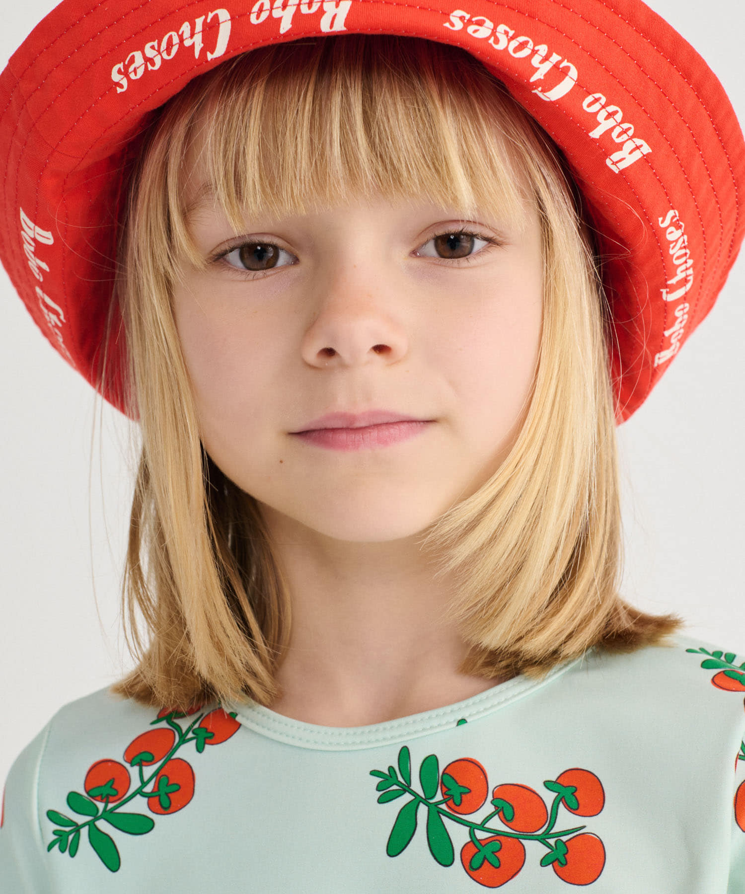 BOBO CHOSES　TOMATOES REVERSIBLE HAT(KIDS) ORANGE One