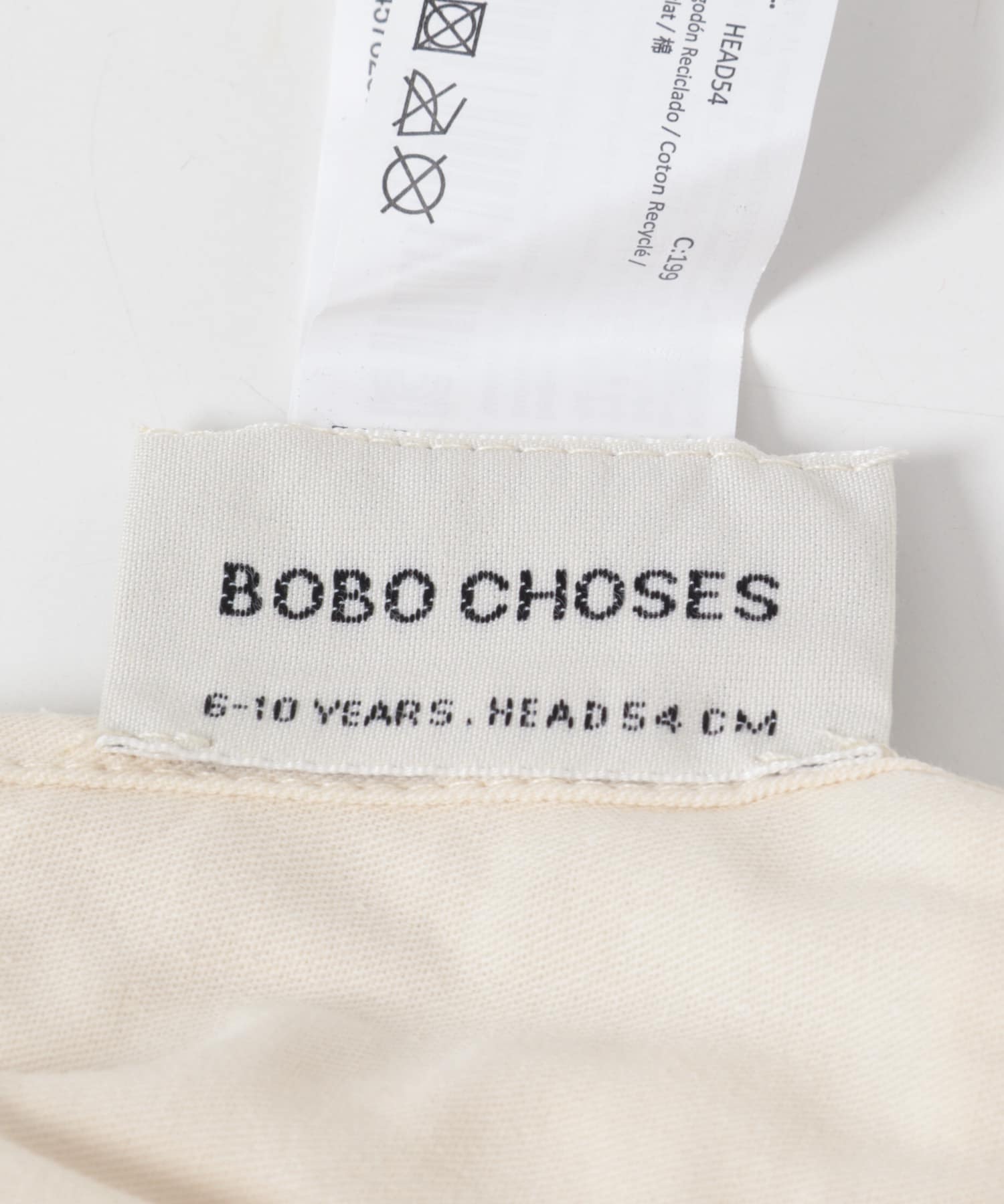 BOBO CHOSES　PICKLES REVERSIBLE HAT(KIDS) OFF WHITE One