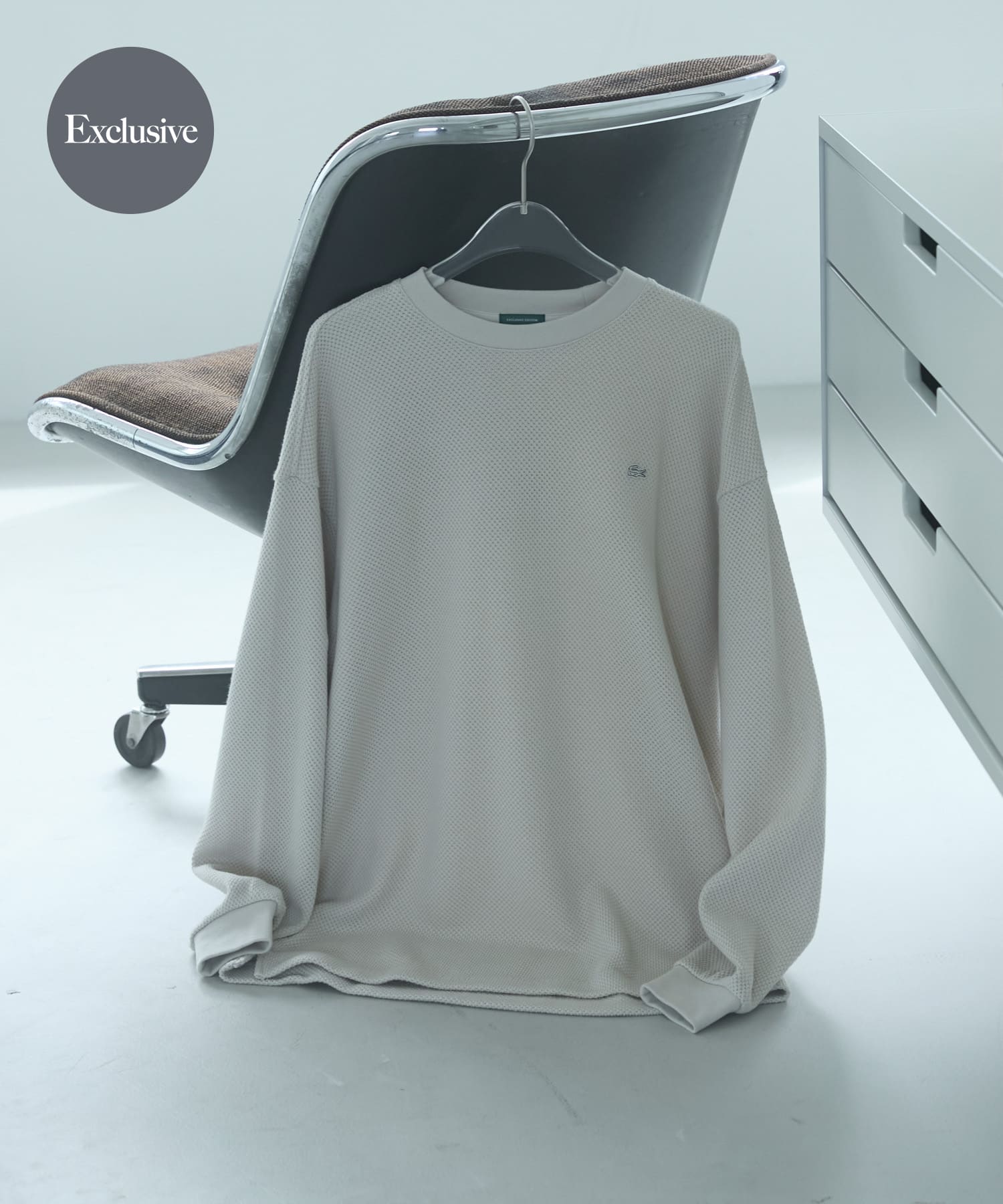 トップス Kou 別注』LACOSTE×DOORS HEAVY PIQUE LONG-SLEEVE(3 HAMMAM): トップス