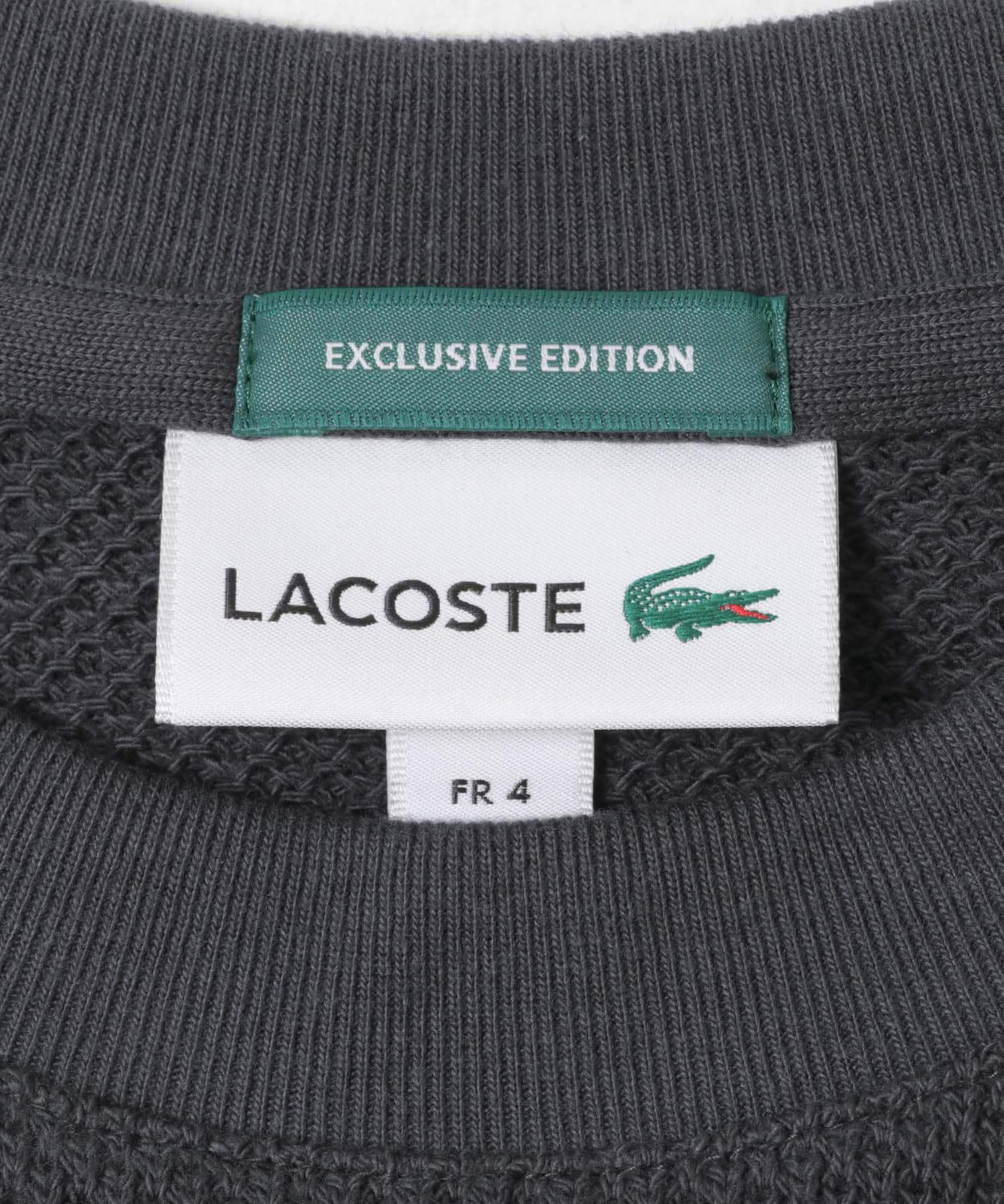 『別注』LACOSTE×DOORS　HEAVY PIQUE LONG-SLEEVE GRAPHITE 3