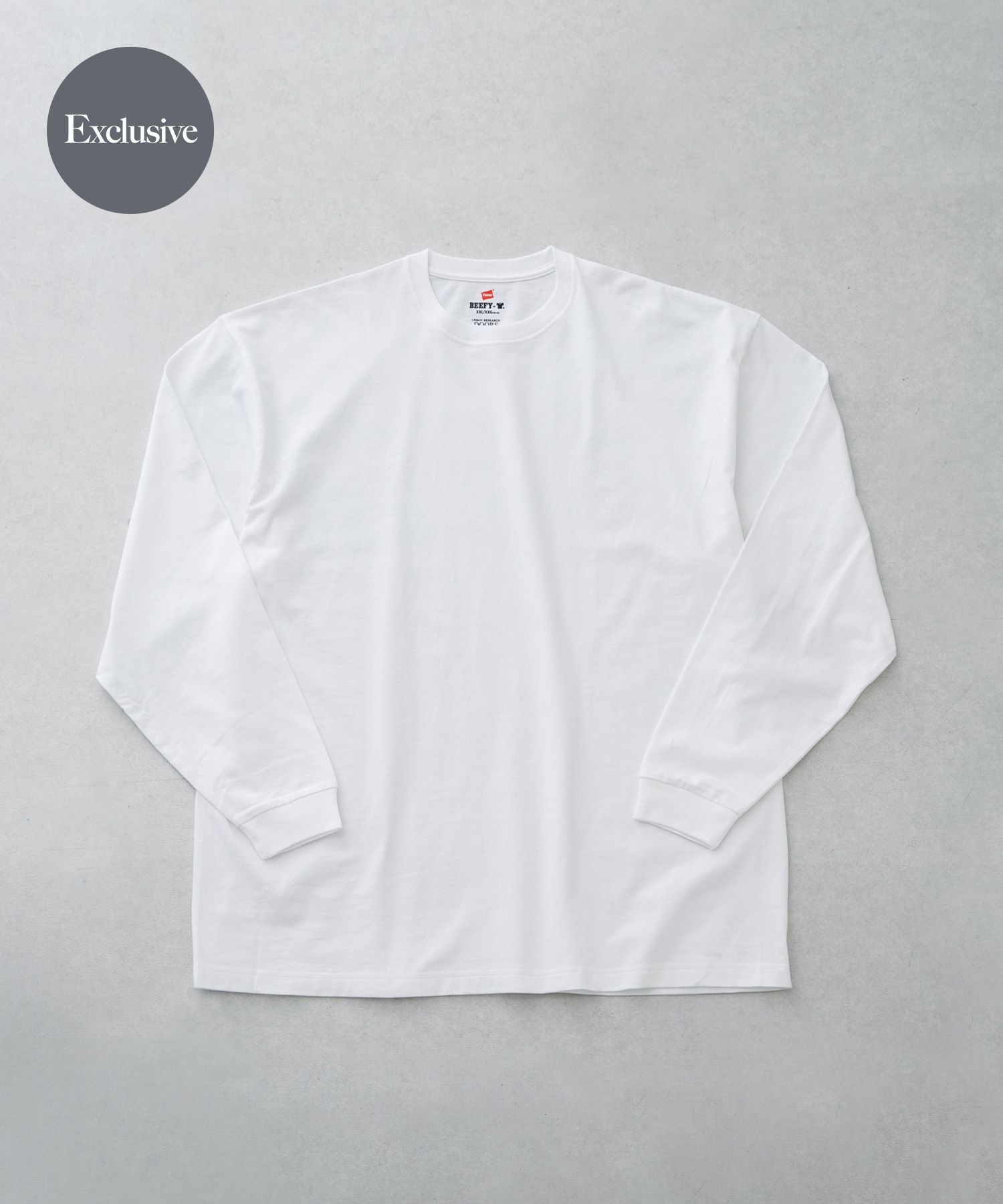 『別注』Hanes×DOORS　BEEFY-T-SHIRTS FIT LONG-SLEEVE