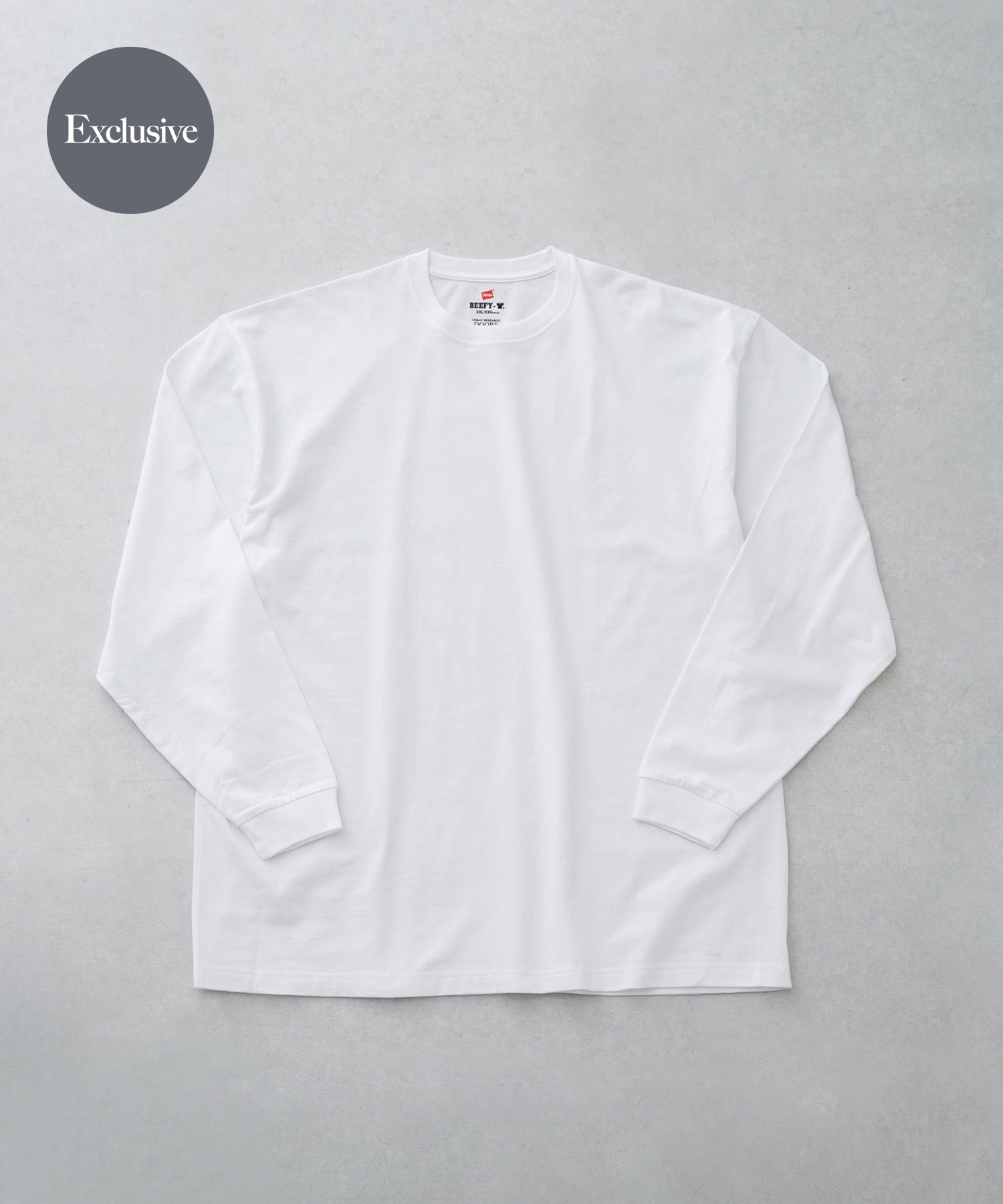 『別注』Hanes×DOORS　BEEFY-T-SHIRTS FIT LONG-SLEEVE