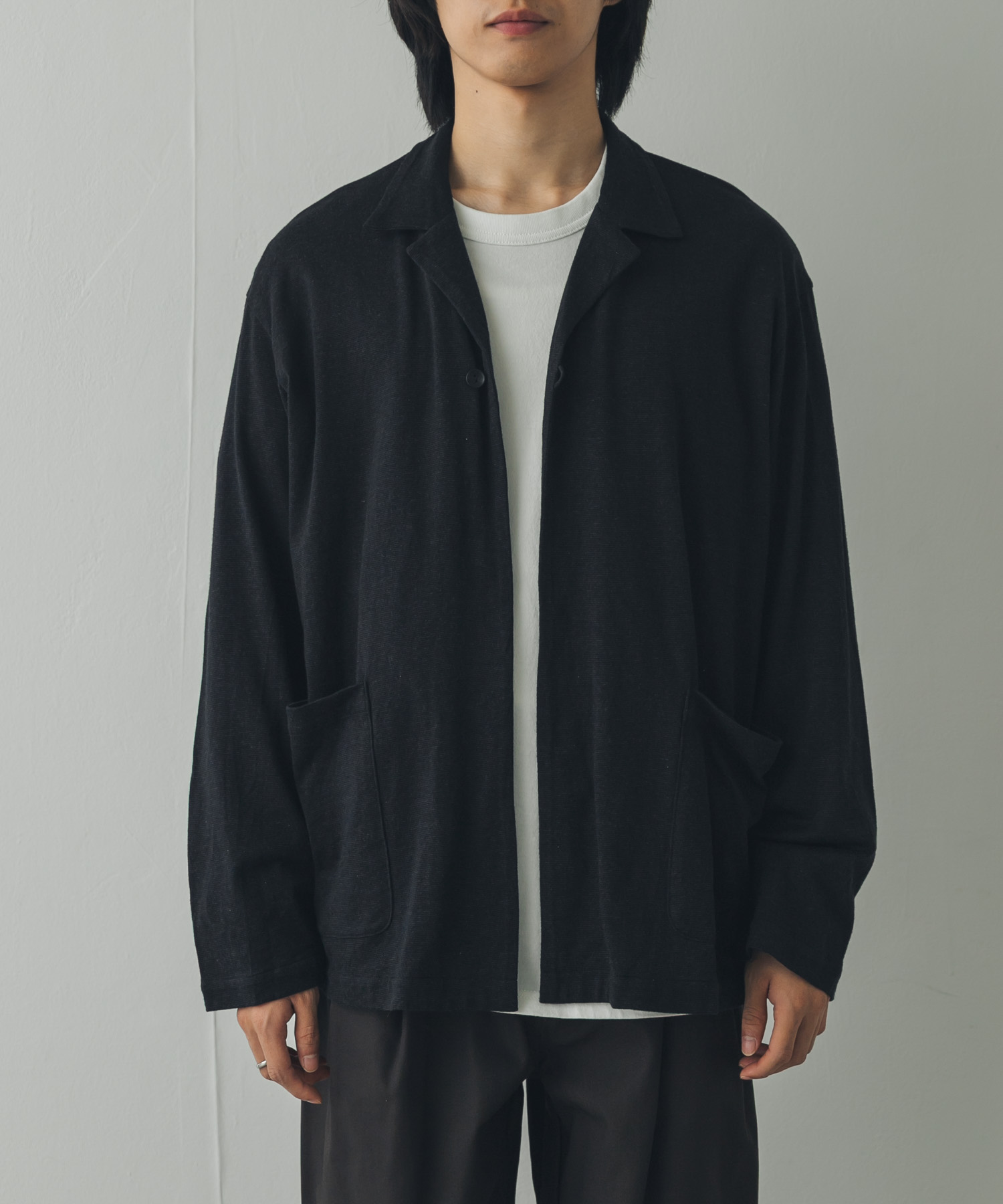 STILL BY HAND　SINGLE BUTTON CARDIGAN