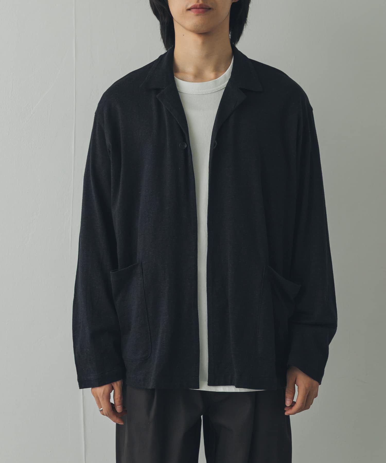 STILL BY HAND　SINGLE BUTTON CARDIGAN