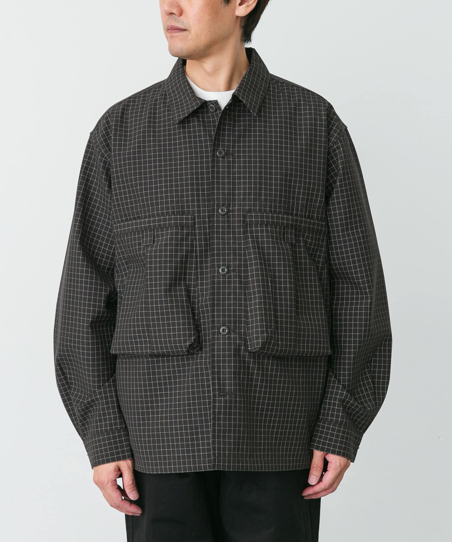 Snow Peak Apparel　WOOL REFLECTIVE GRID SHIRTS