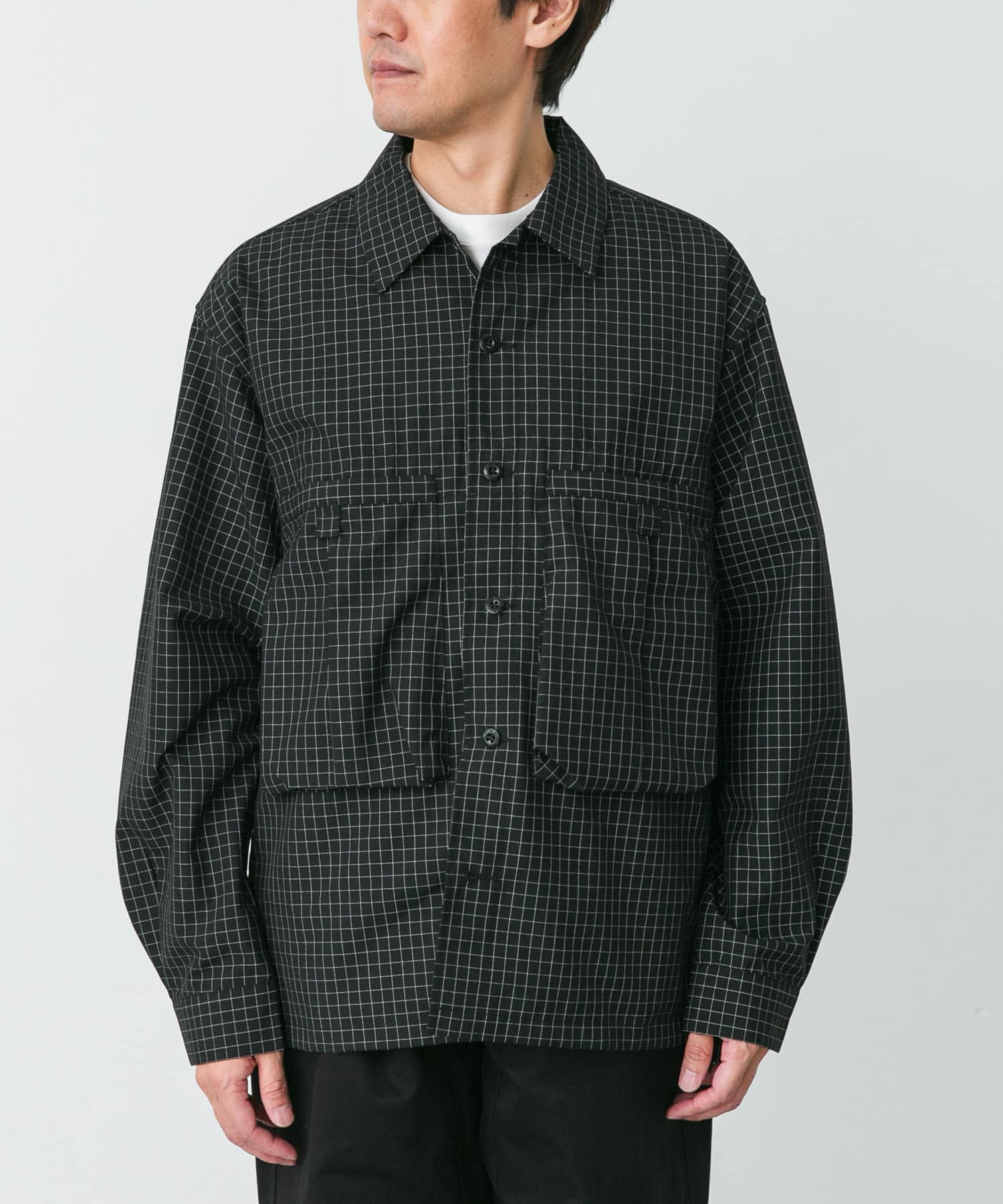 Snow Peak Apparel　WOOL REFLECTIVE GRID SHIRTS