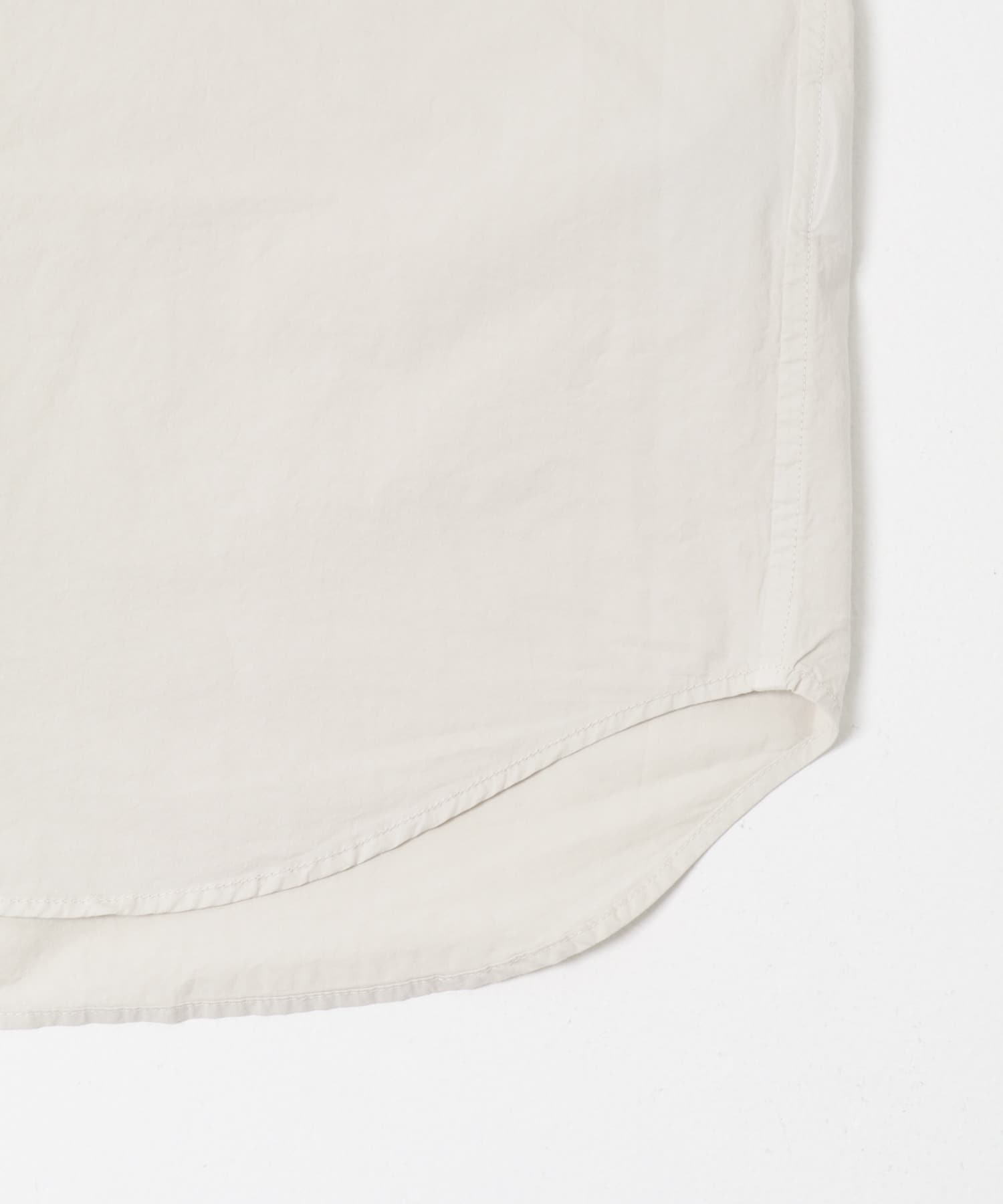 STILL BY HAND　GARMENTDYE BANDCOLLAR SHIRTS ECRU 46
