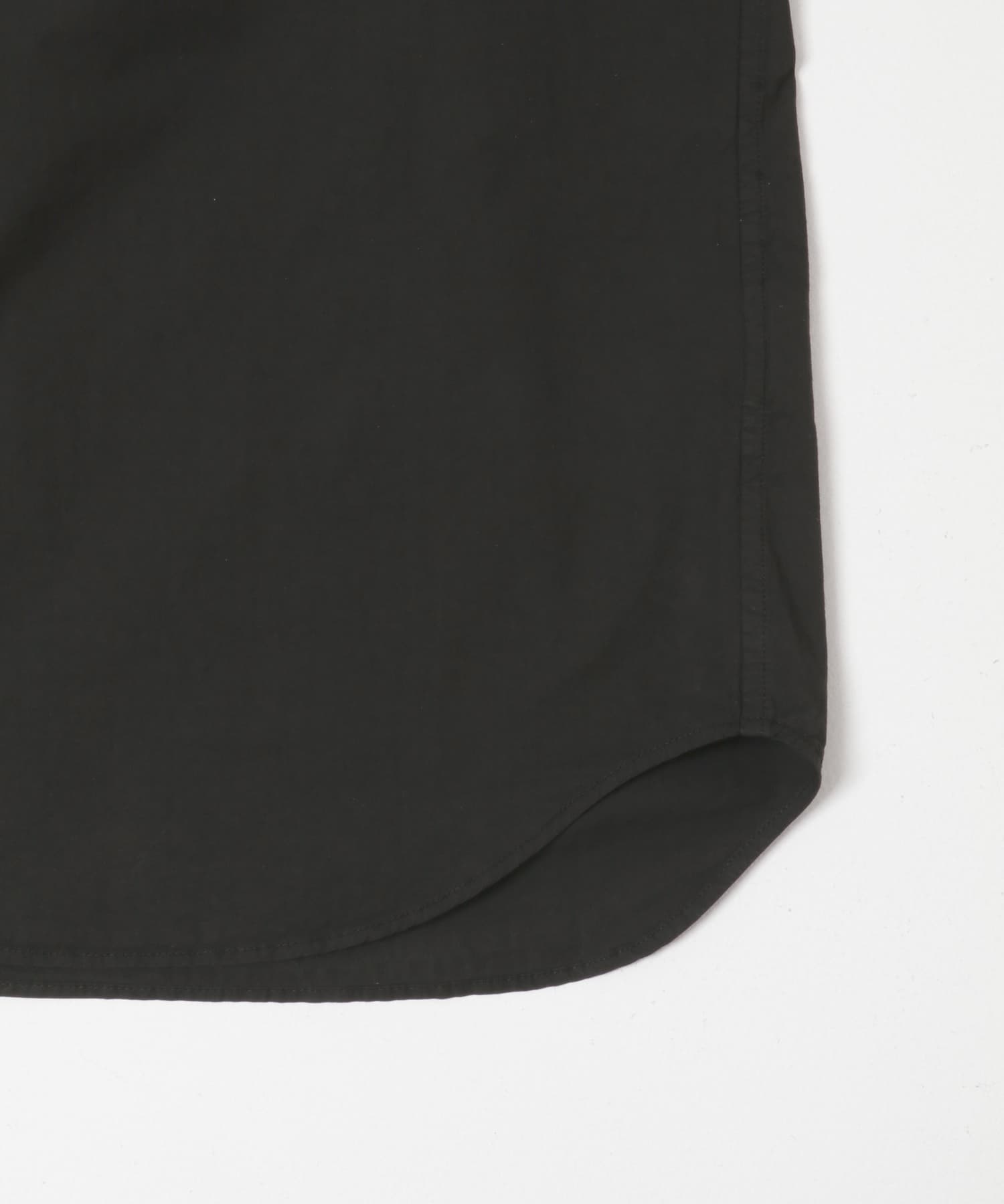 STILL BY HAND　GARMENTDYE BANDCOLLAR SHIRTS INK BLACK 46