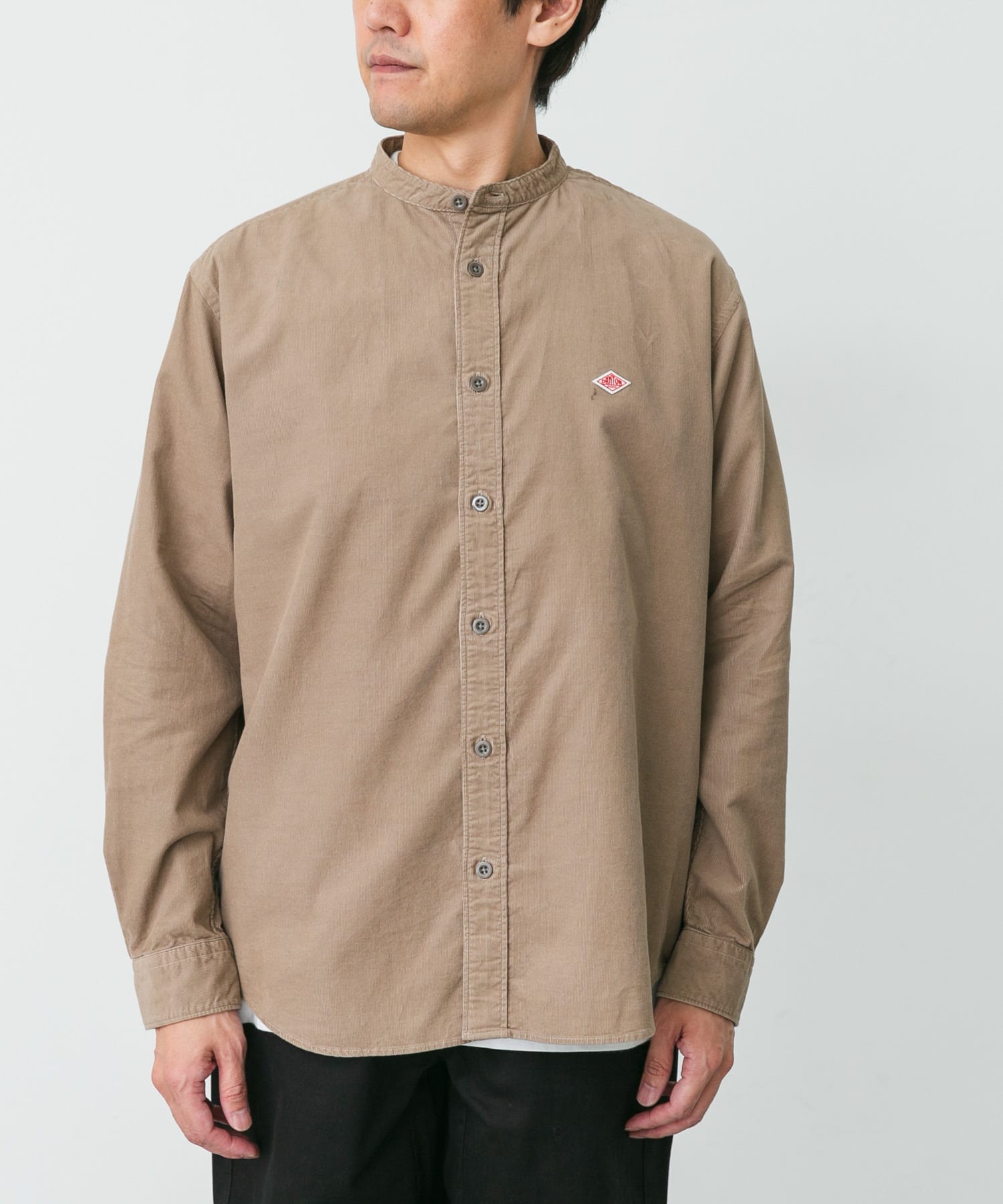DANTON　BAND COLLAR SHIRTS LONG-SLEEVE