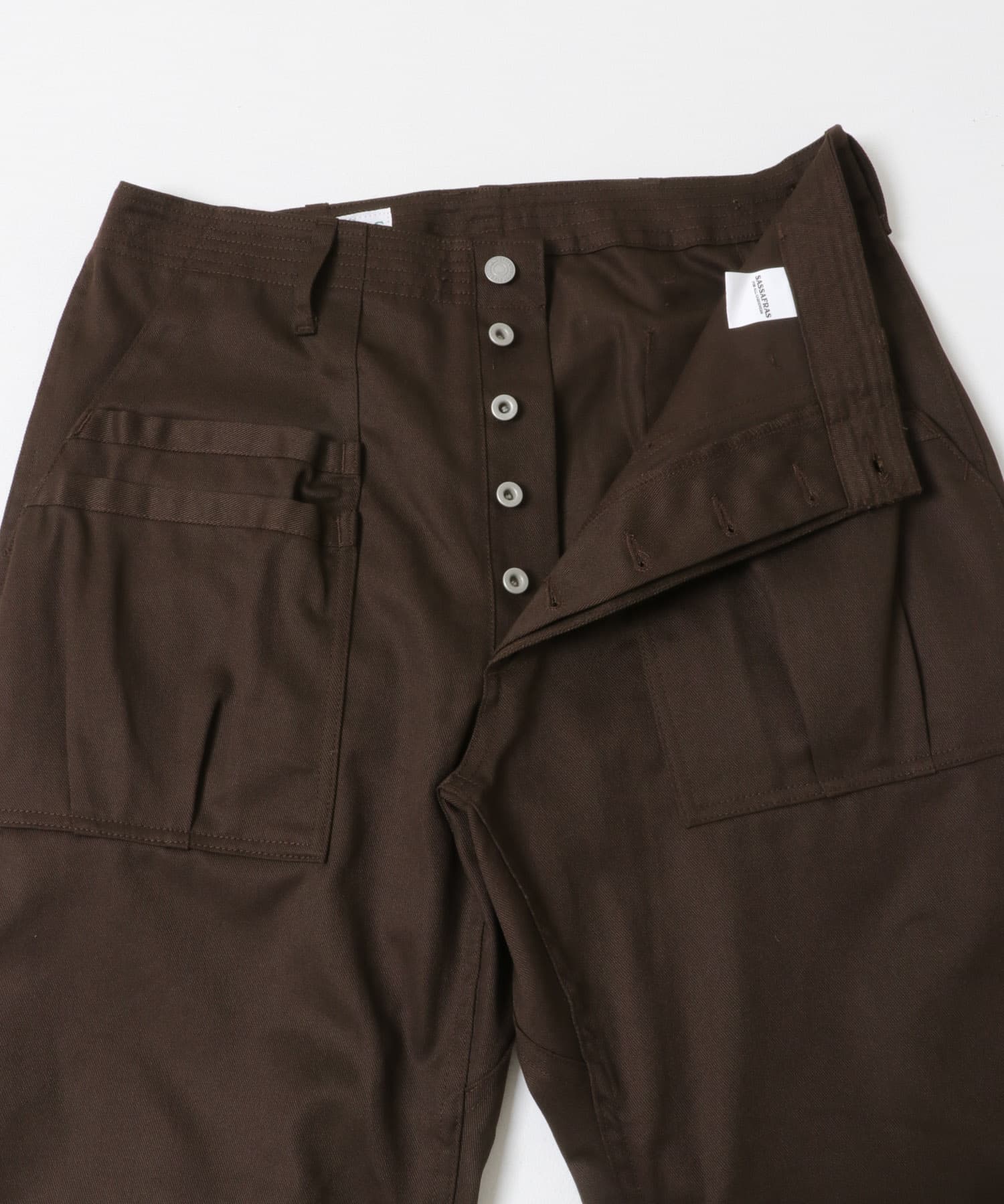 SASSAFRAS　OVERGROWN FATIGUE PANTS BROWN S