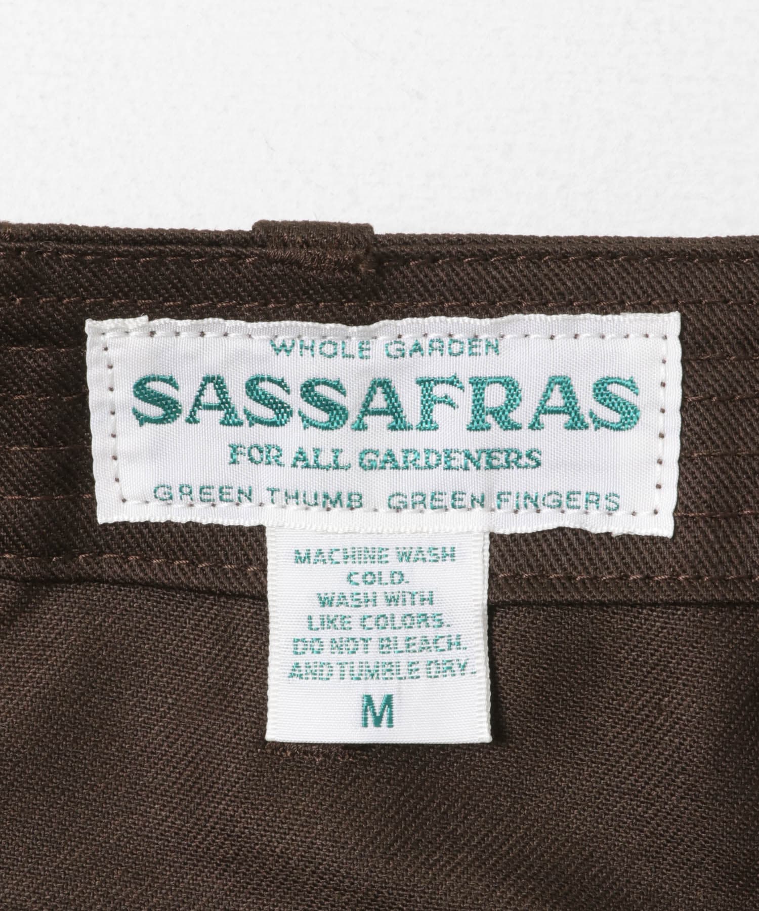 SASSAFRAS　OVERGROWN FATIGUE PANTS BROWN S