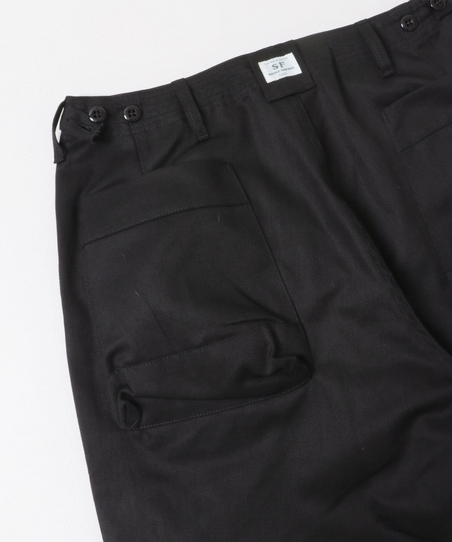SASSAFRAS　OVERGROWN FATIGUE PANTS BLACK S