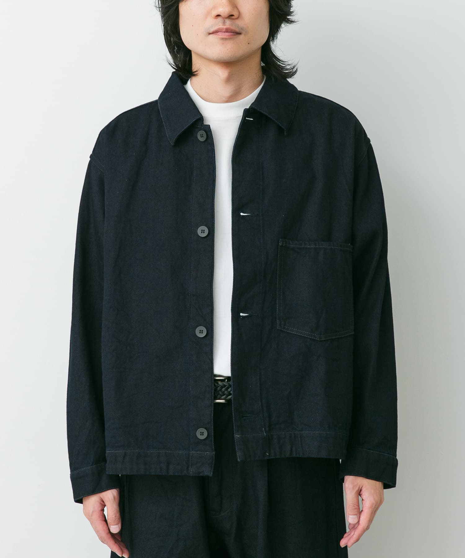 STILL BY HAND 12OZ DENIM JACKET(46 BLACK): アウター｜URBAN