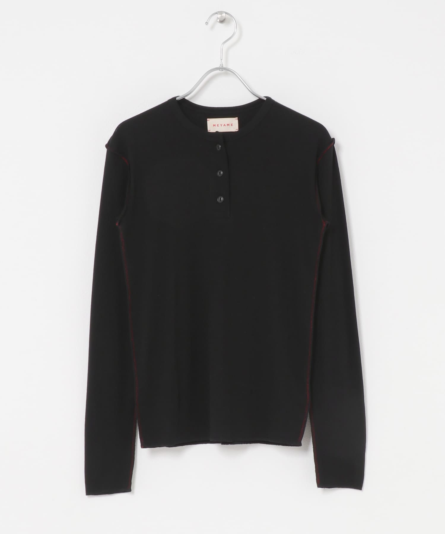MEYAME　SOFT RIB HENRY NECK