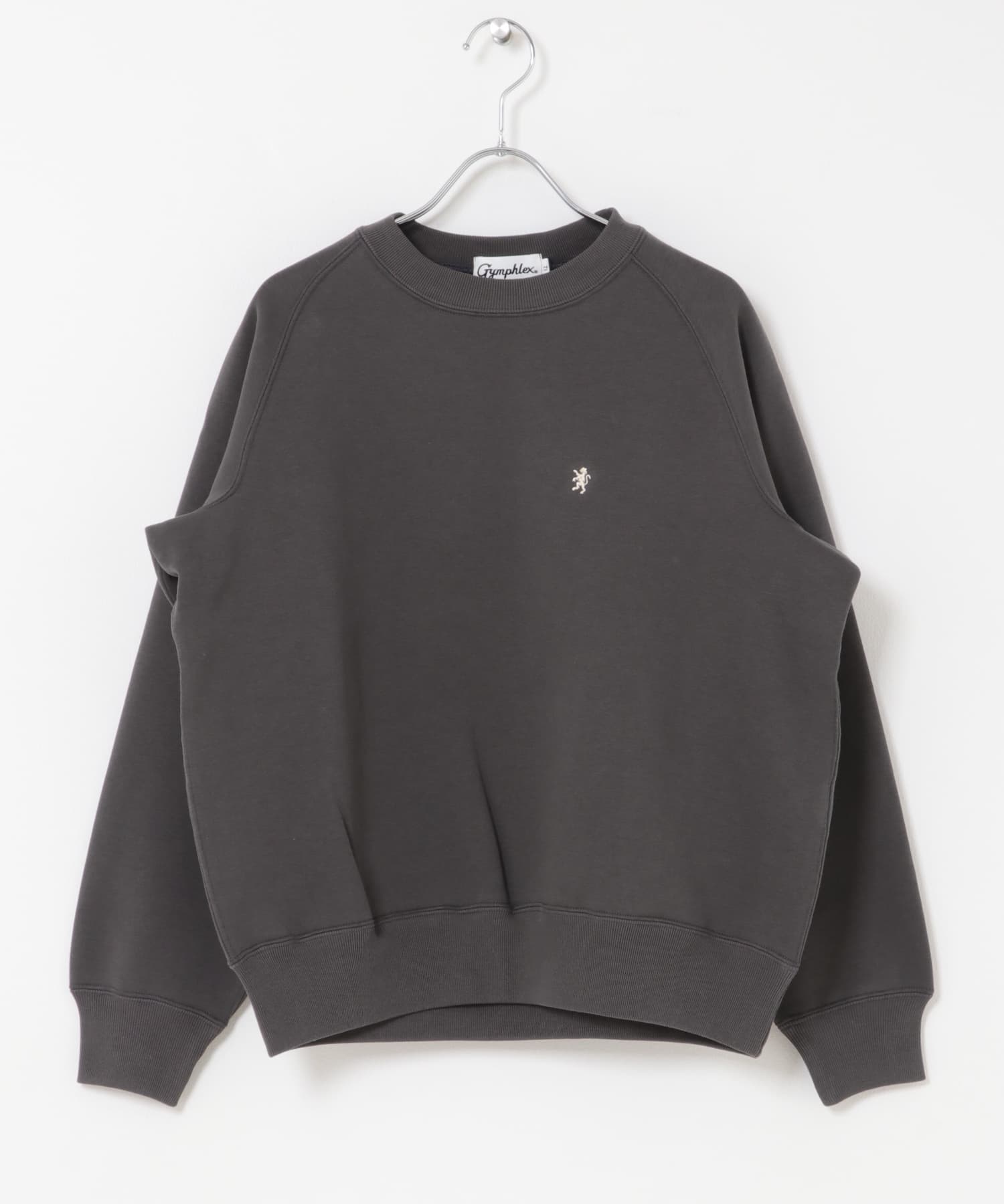 GYMPHLEX　SWING SLEEVE CREW NECK CHARCOAL 12