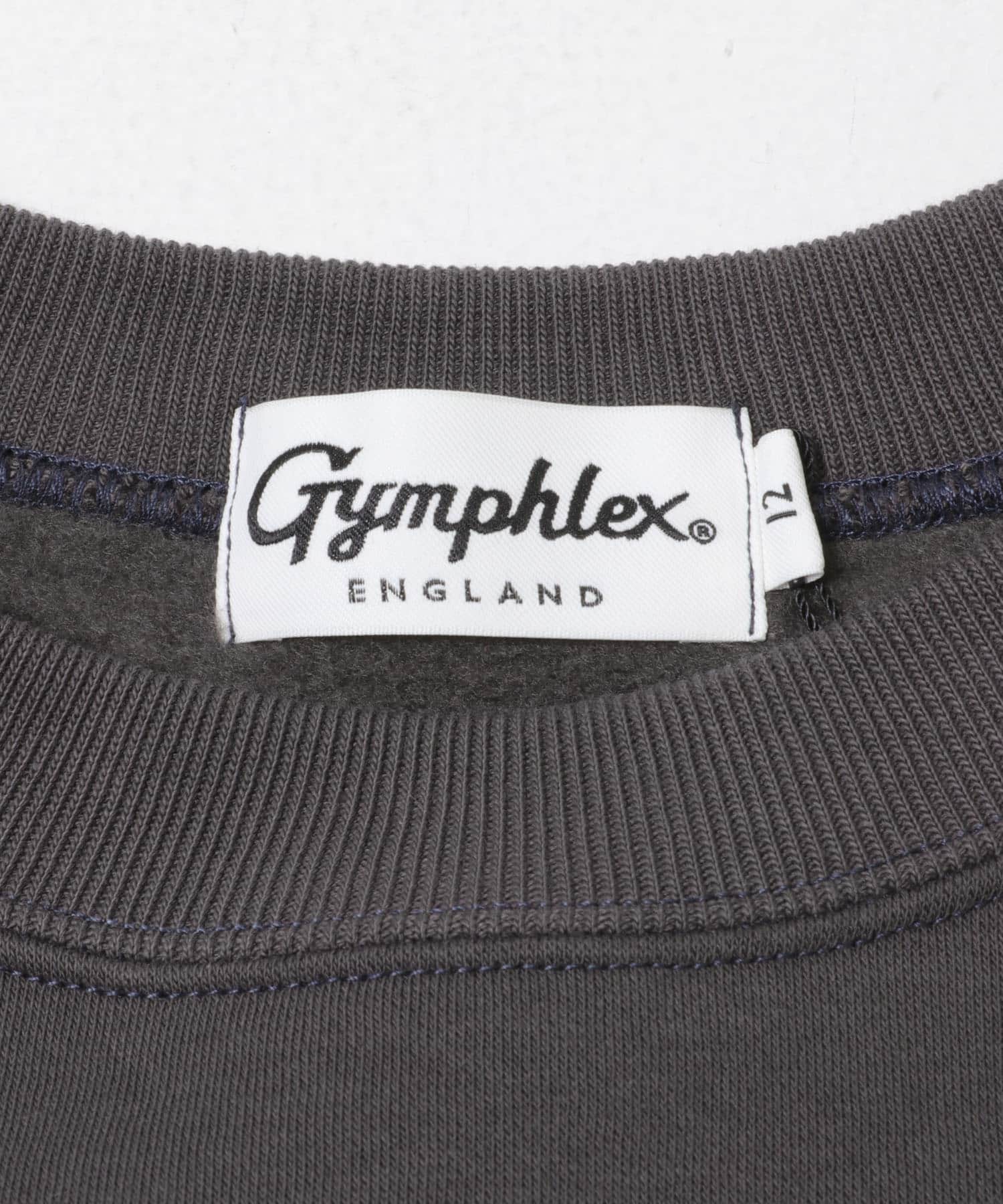 GYMPHLEX　SWING SLEEVE CREW NECK CHARCOAL 12