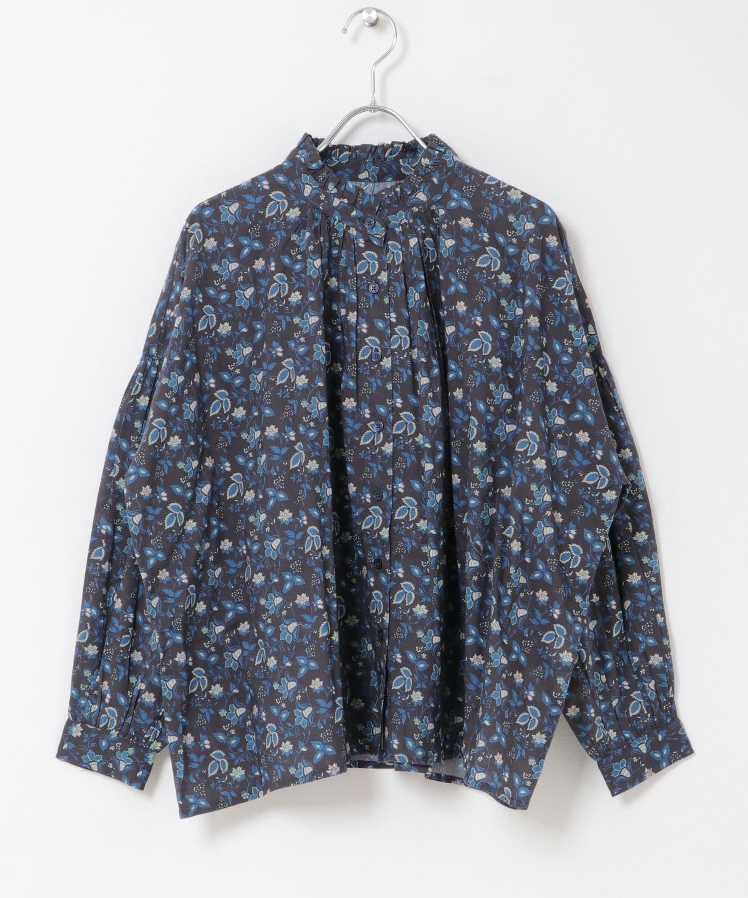 SOIL　FLOWERPRINTFRILLSHIRTS