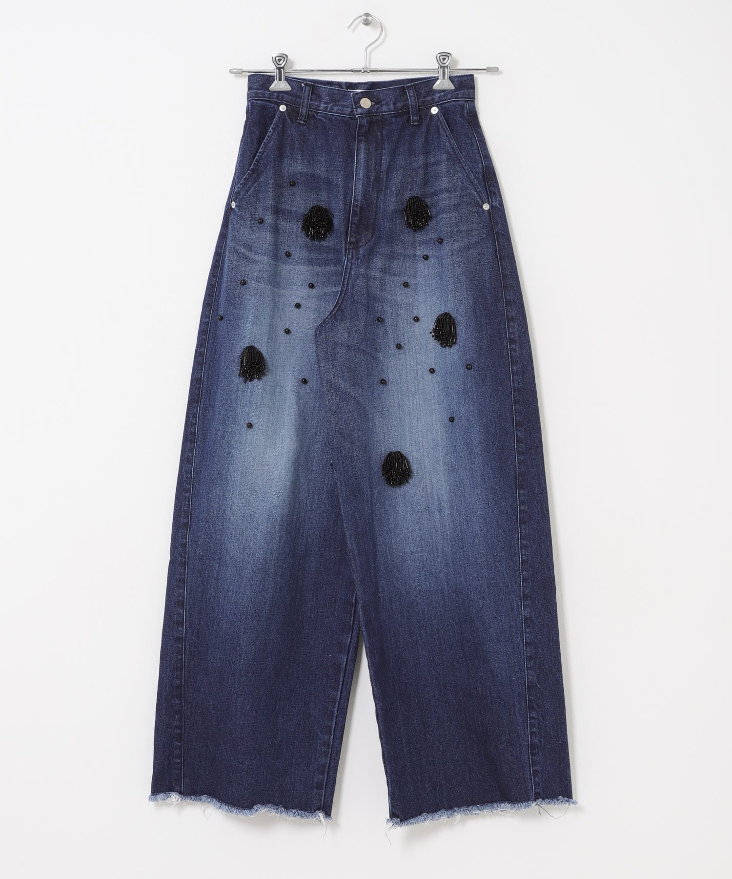 OPEN SESAME CLUB　BEADED WIDE DENIM
