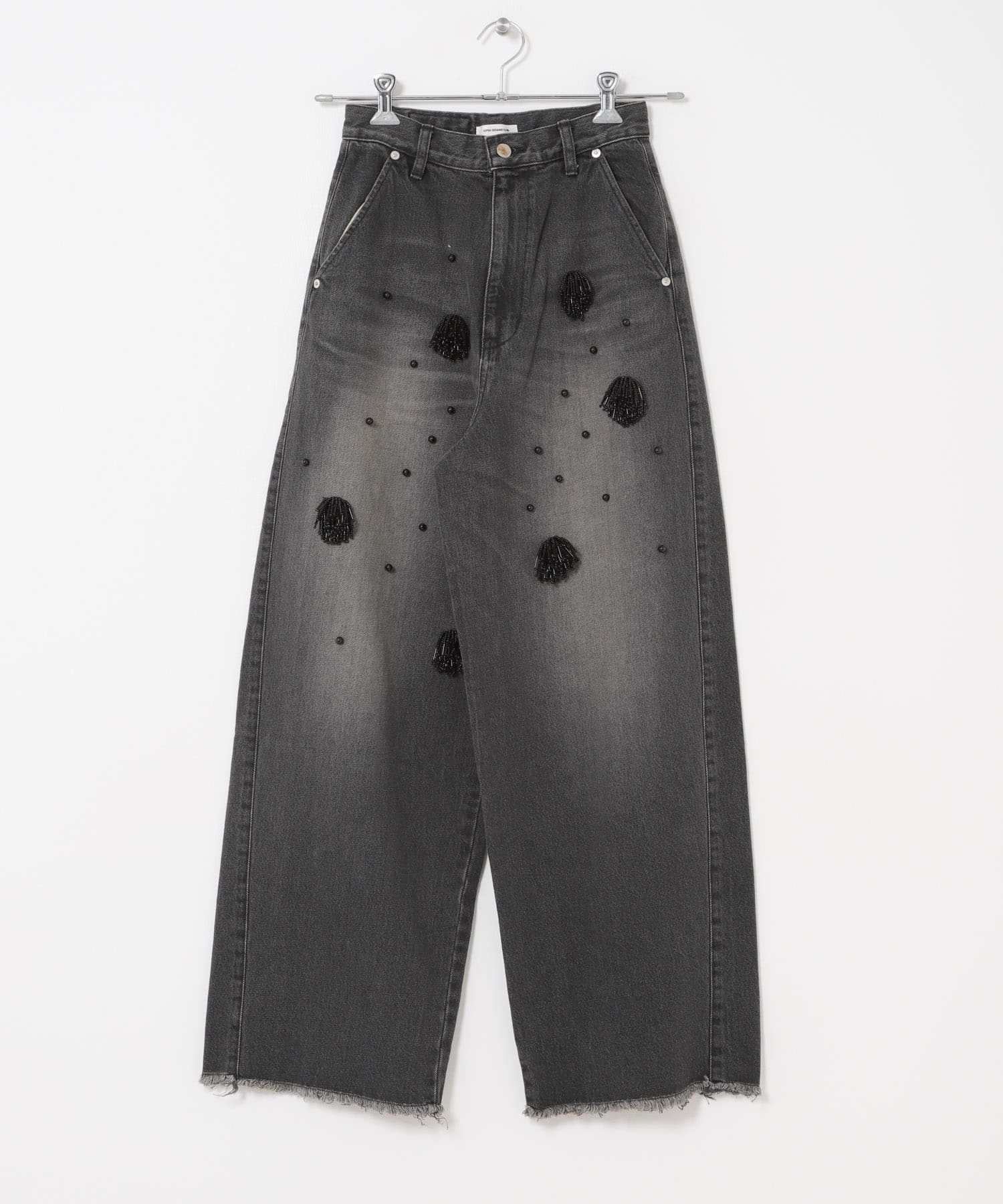 OPEN SESAME CLUB　BEADED WIDE DENIM