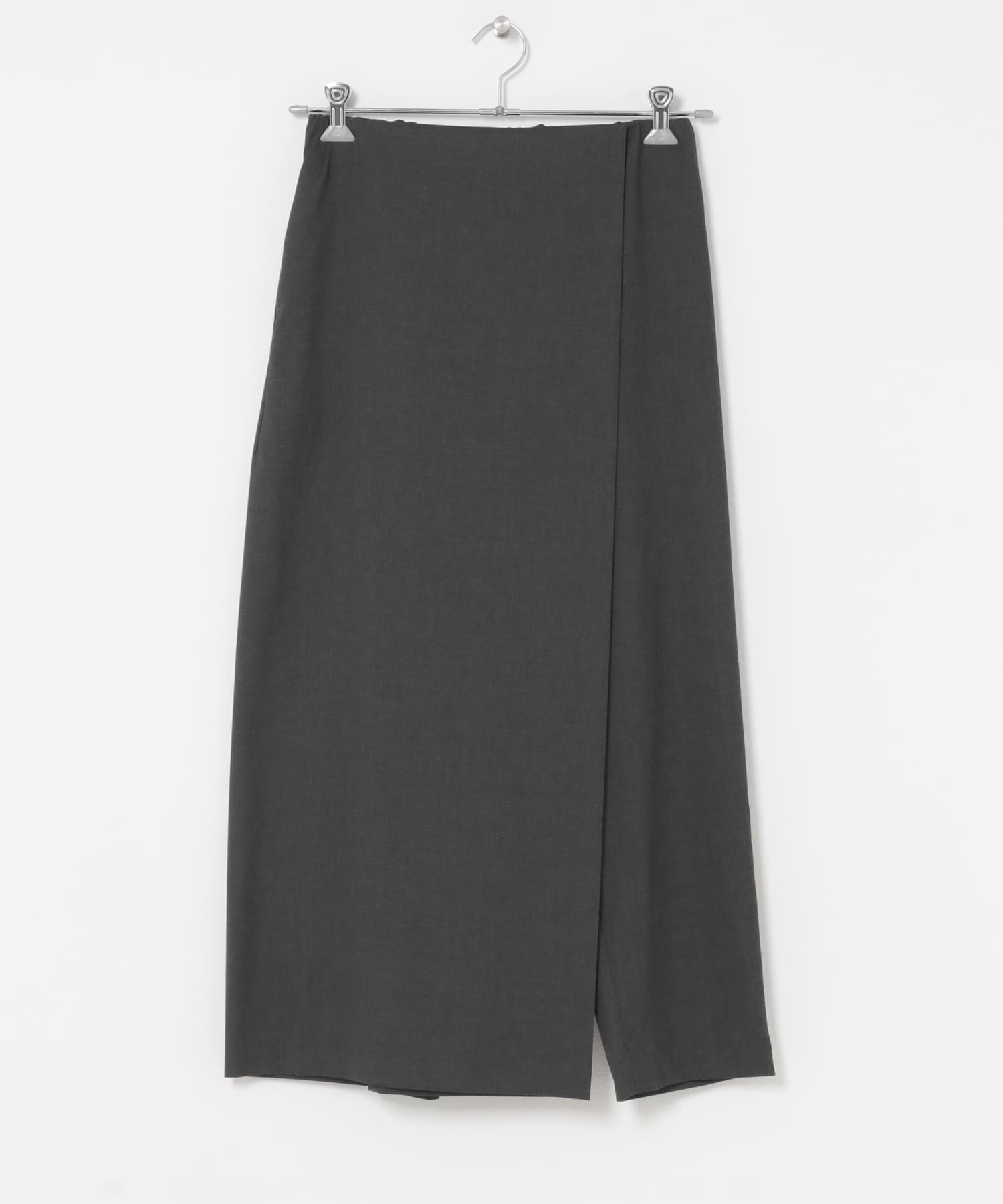mizuiro ind　STRIPE WRAP LIKE PANTS CGRAY Free