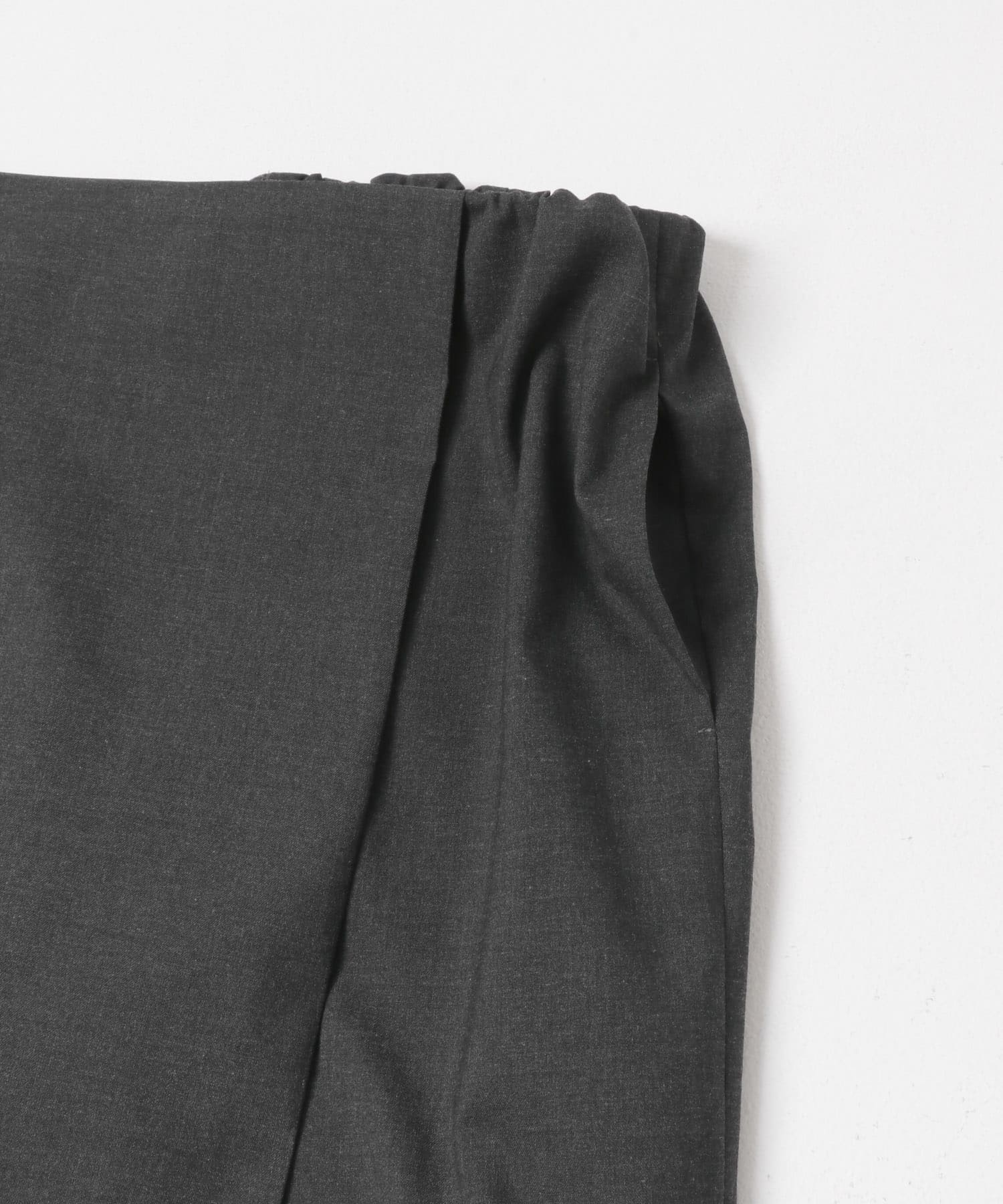 mizuiro ind　STRIPE WRAP LIKE PANTS CGRAY Free