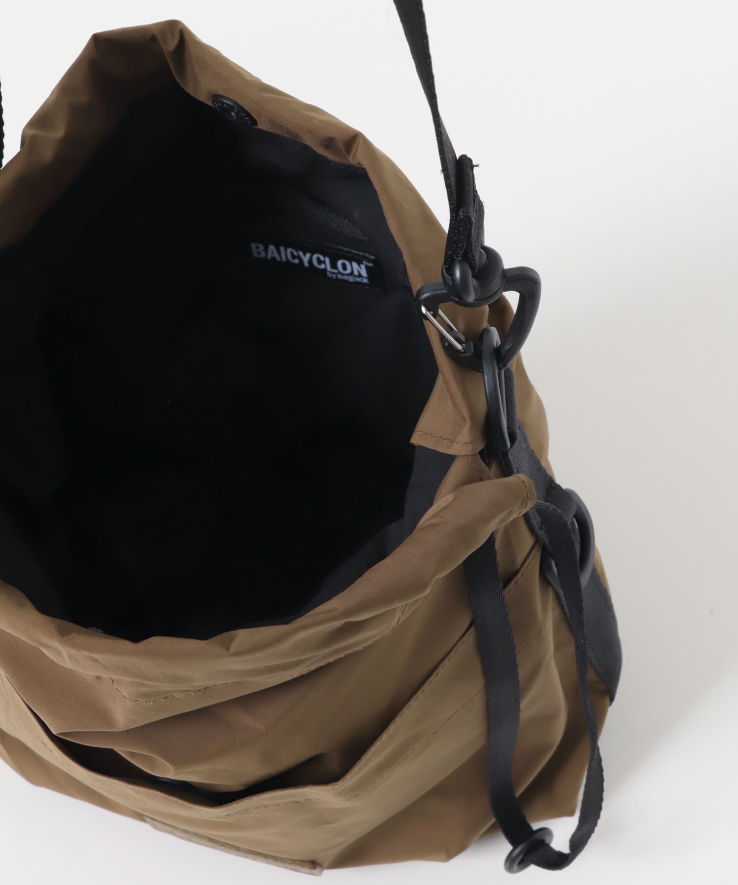 BAICYCLON　EXCLUSIVE DRAW STRING BAG BROWN Free
