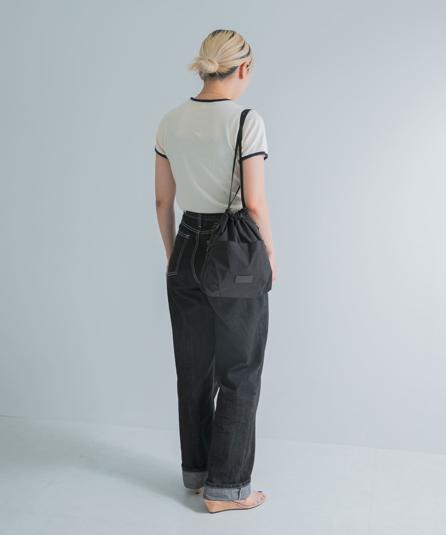 BAICYCLON　EXCLUSIVE DRAW STRING BAG BLACK Free