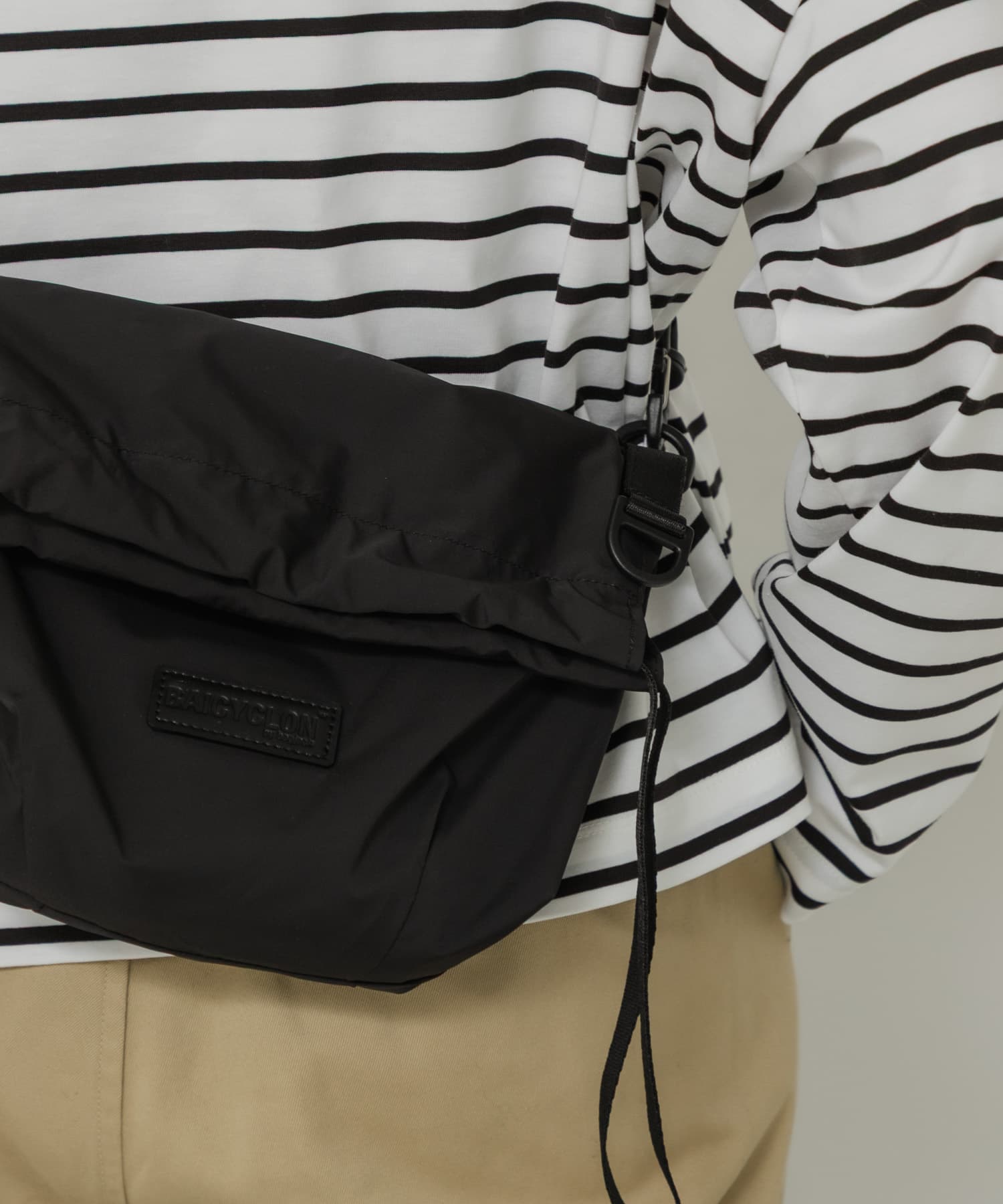 BAICYCLON　EXCLUSIVE DRAW STRING BAG BLACK Free