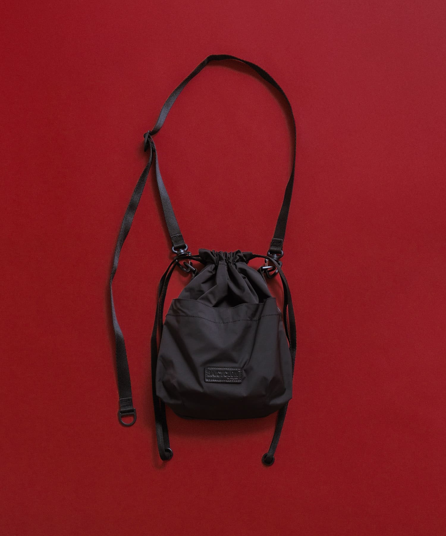 BAICYCLON　EXCLUSIVE DRAW STRING BAG BLACK Free