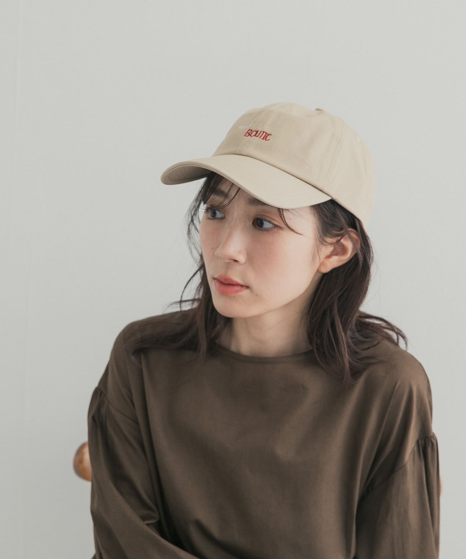 LY　LETTER CAP OATMEAL Free