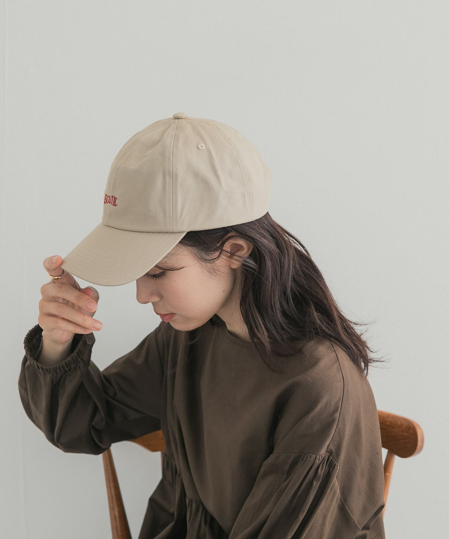 LY　LETTER CAP OATMEAL Free